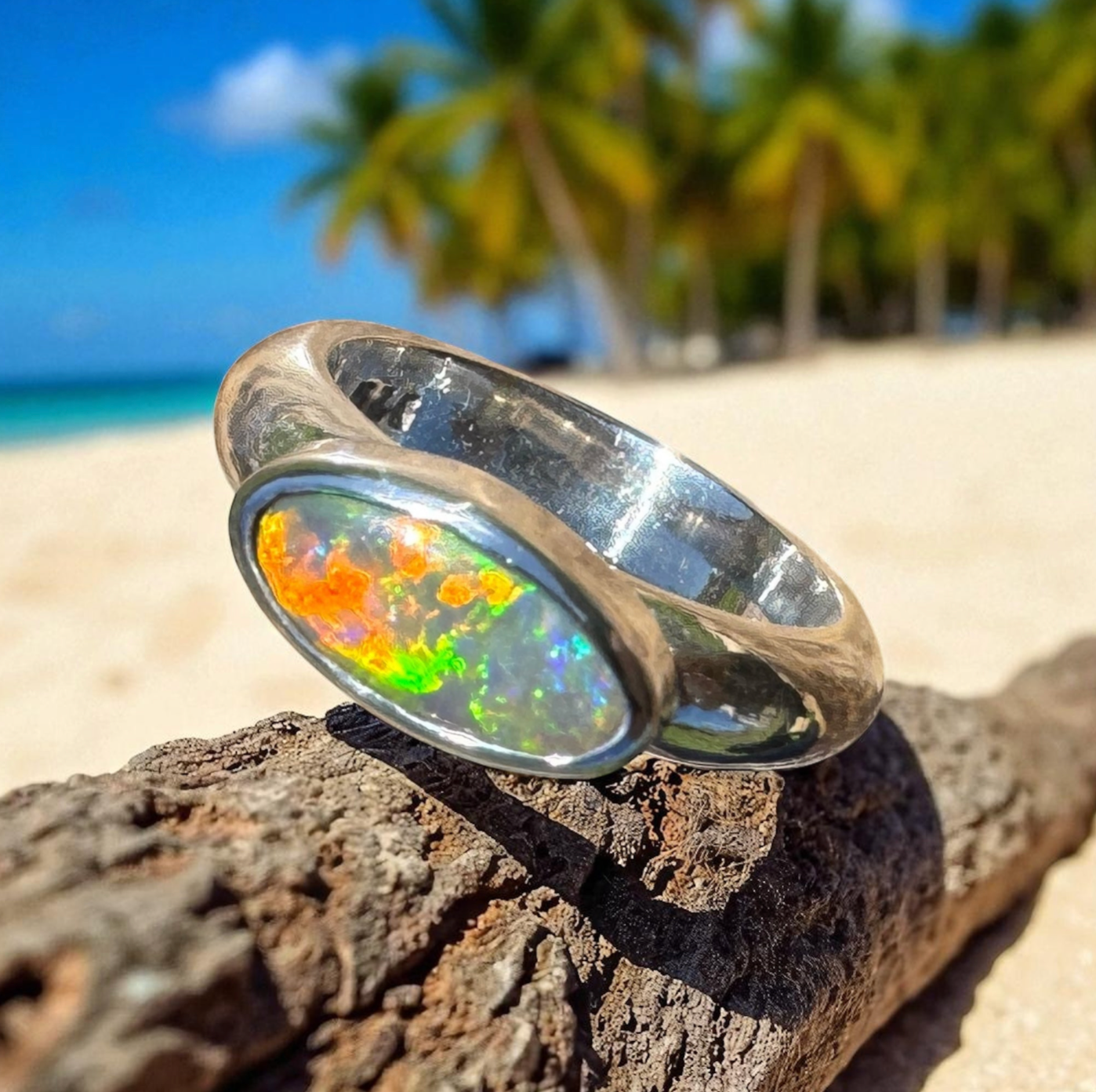 Aurora Blaze ~ A ring alive with tropical fire