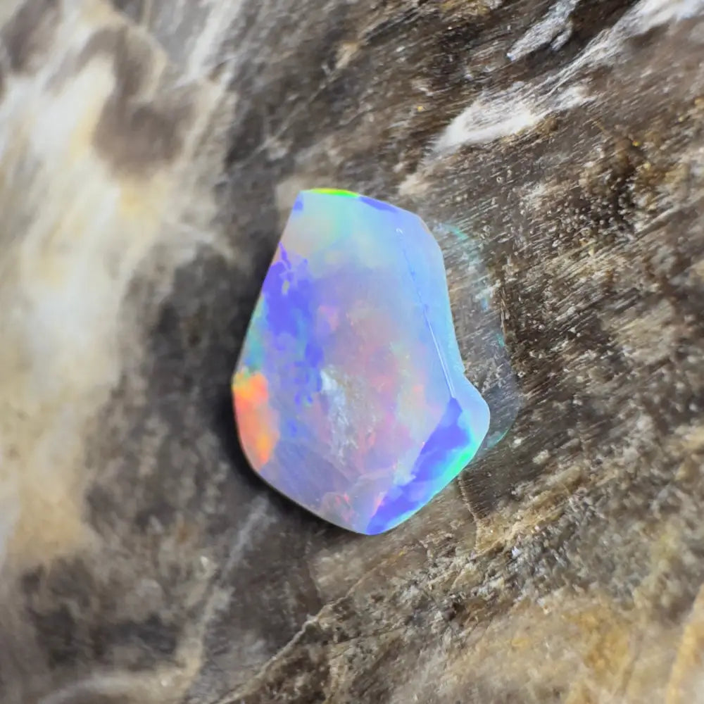 Iridescent opal gemstone.