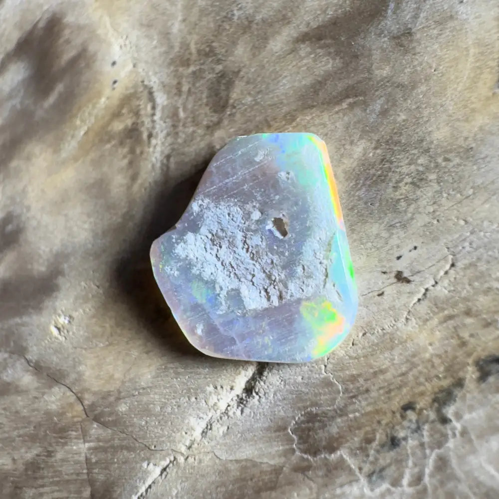 Iridescent opal gemstone.