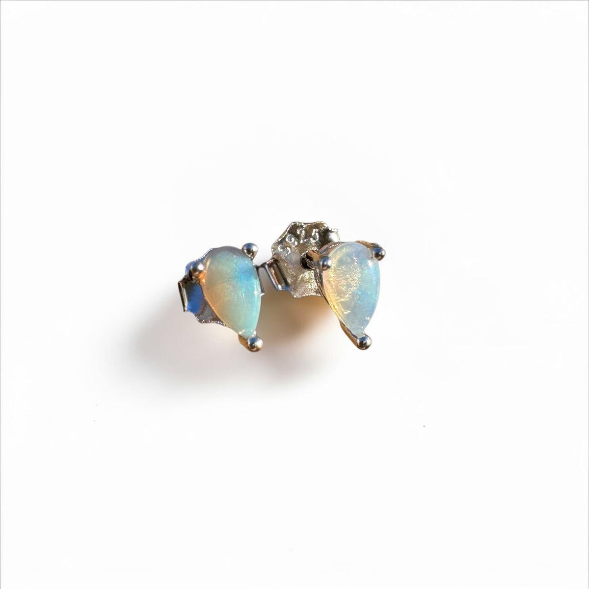 0.3ct Coober Pedy Opal Earrings ~ 'Coles Bay Sparkle' | 925 Sterling Silver | Solid Australian Opal