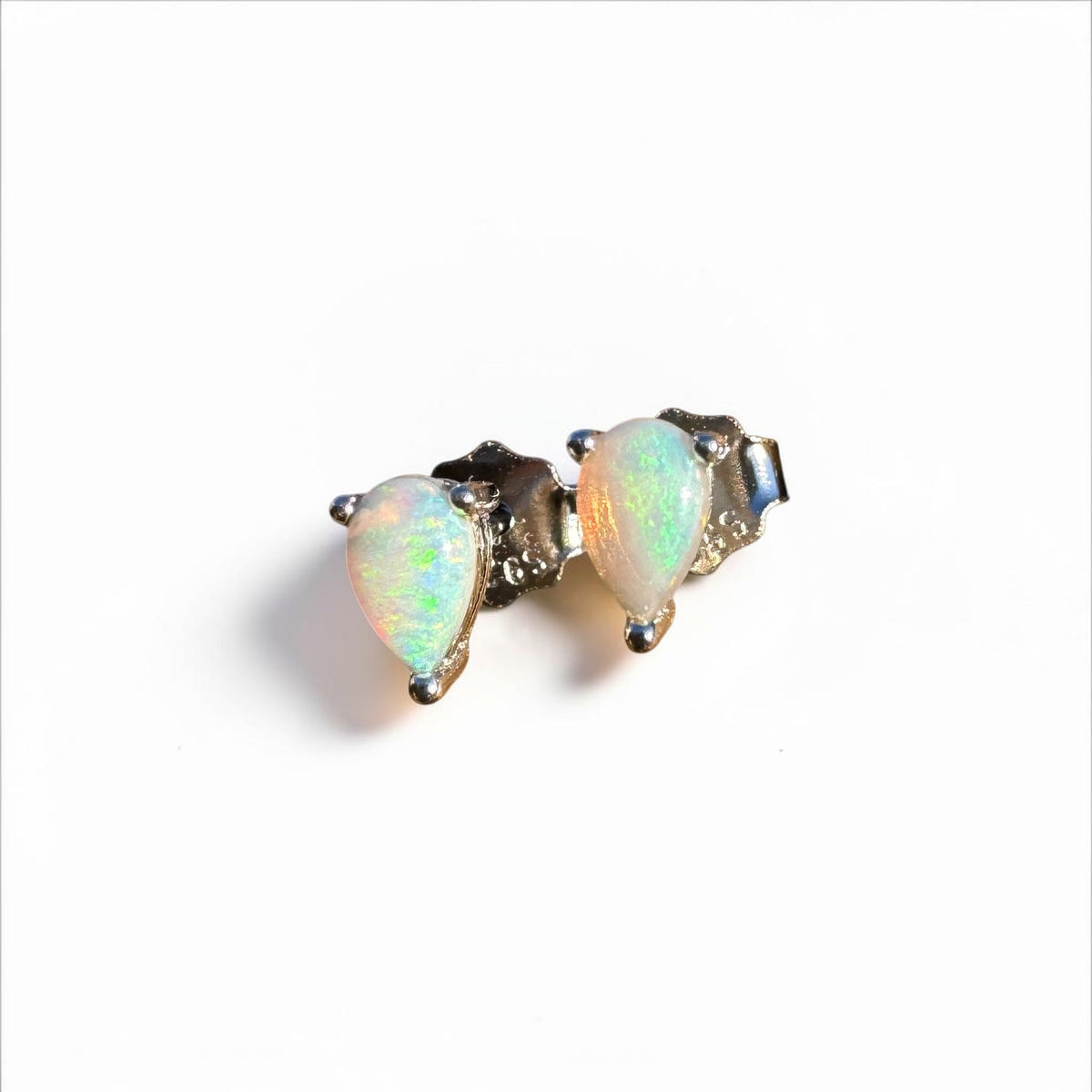 0.3ct Coober Pedy Opal Earrings ~ 'Coles Bay Sparkle' | 925 Sterling Silver | Solid Australian Opal