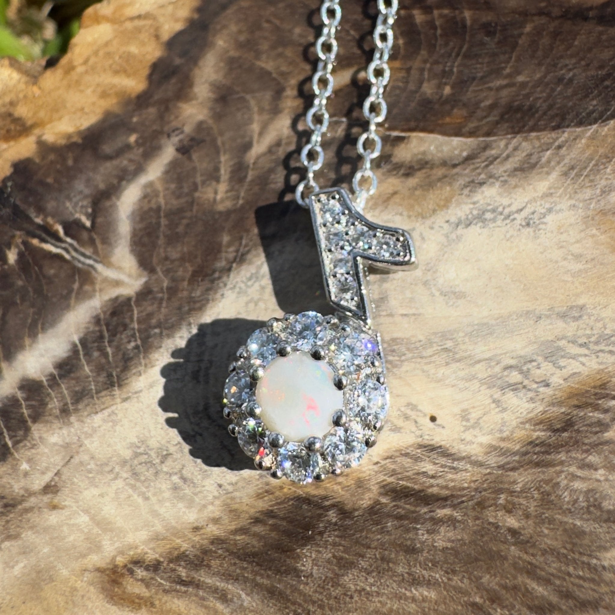 0.3ct Coober Pedy Opal Pendant Necklace ~ 'Esperance Horizon' | 925 Sterling Silver | Solid Australian Opal
