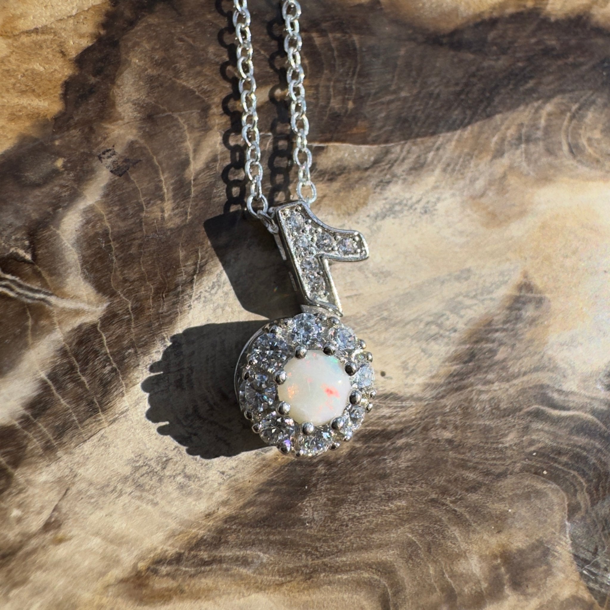 0.3ct Coober Pedy Opal Pendant Necklace ~ 'Esperance Horizon' | 925 Sterling Silver | Solid Australian Opal