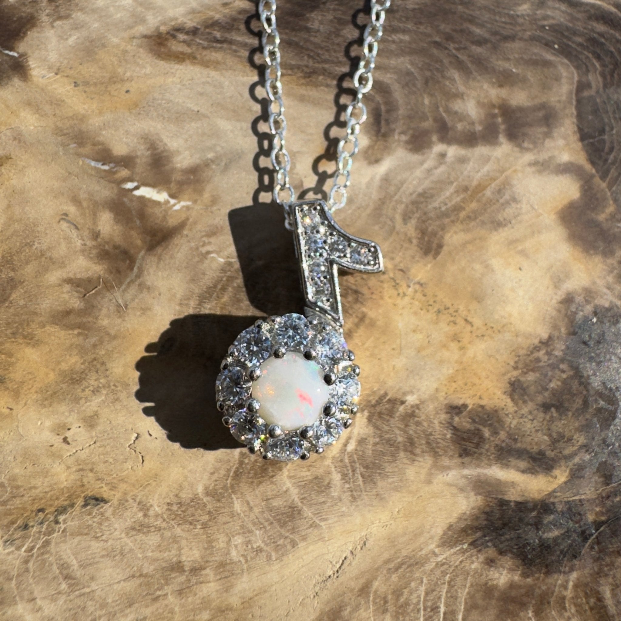 0.3ct Coober Pedy Opal Pendant Necklace ~ 'Esperance Horizon' | 925 Sterling Silver | Solid Australian Opal