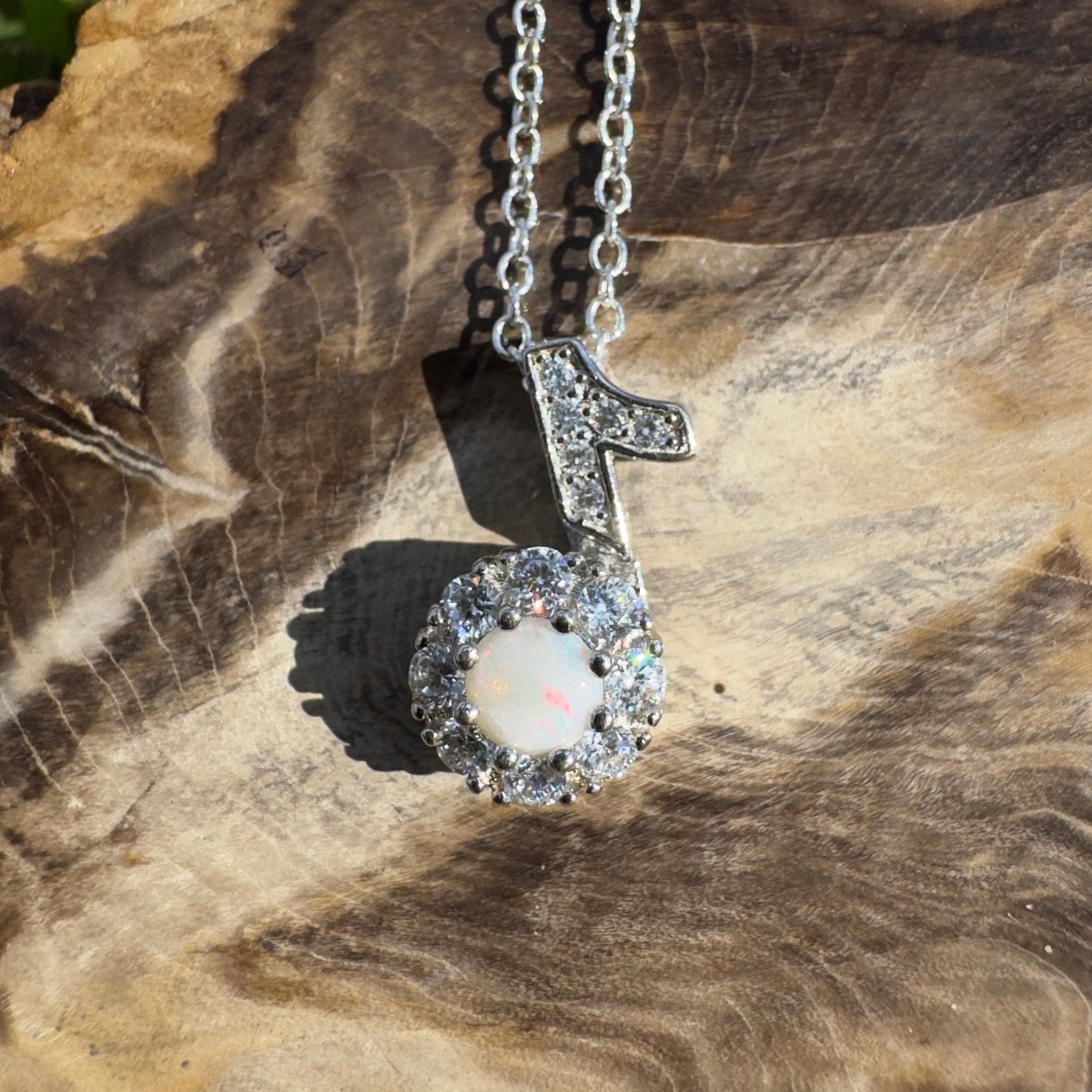 0.3ct Coober Pedy Opal Pendant Necklace ~ 'Esperance Horizon' | 925 Sterling Silver | Solid Australian Opal