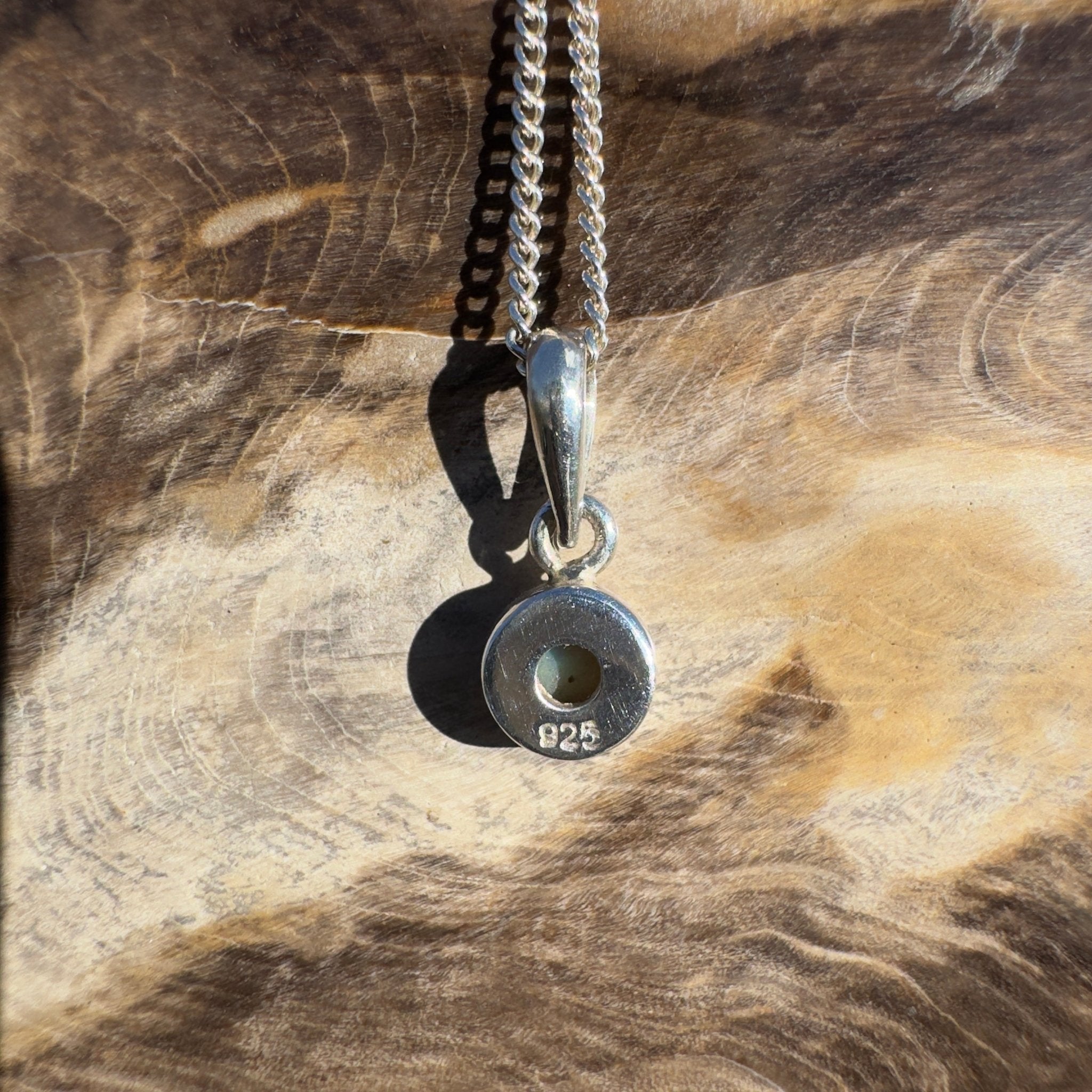 0.3ct Lightning Ridge Opal Pendant Necklace ~ 'Byron Current' | 925 Sterling Silver | Solid Australian Opal