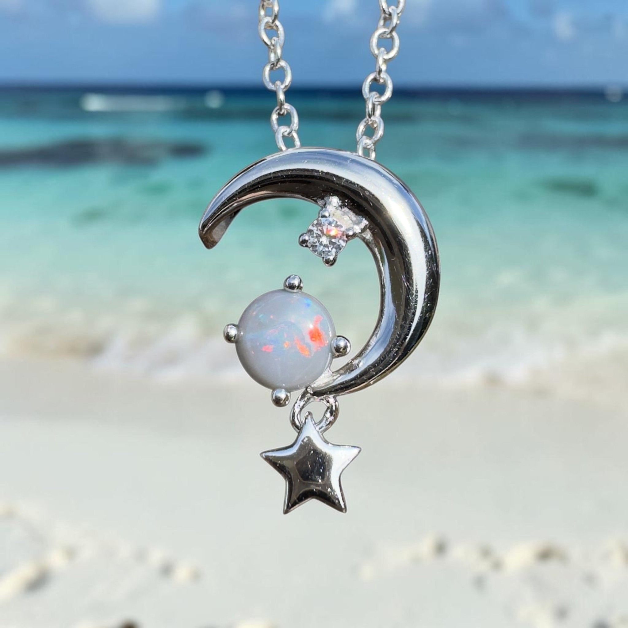 0.3ct Lightning Ridge Opal Pendant Necklace ~ 'Mount Remarkable Char' | 925 Sterling Silver | Solid Australian Opal