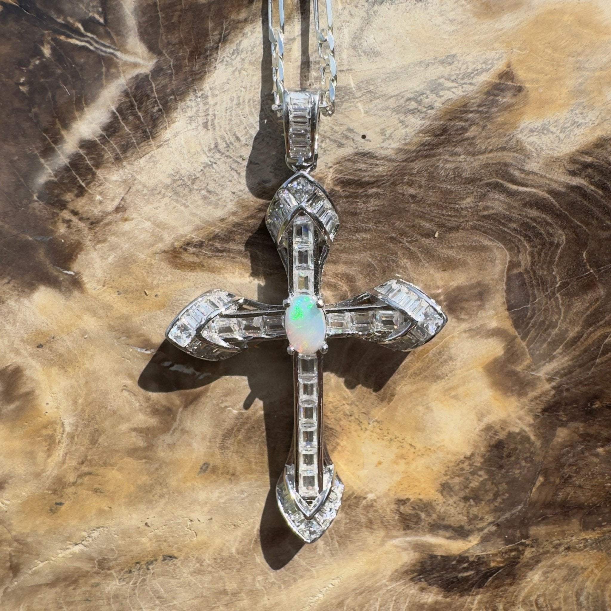 0.4ct Lightning Ridge Opal Pendant Necklace ~ 'Cradle Mountain Grace' | 925 Sterling Silver | Solid Australian Opal