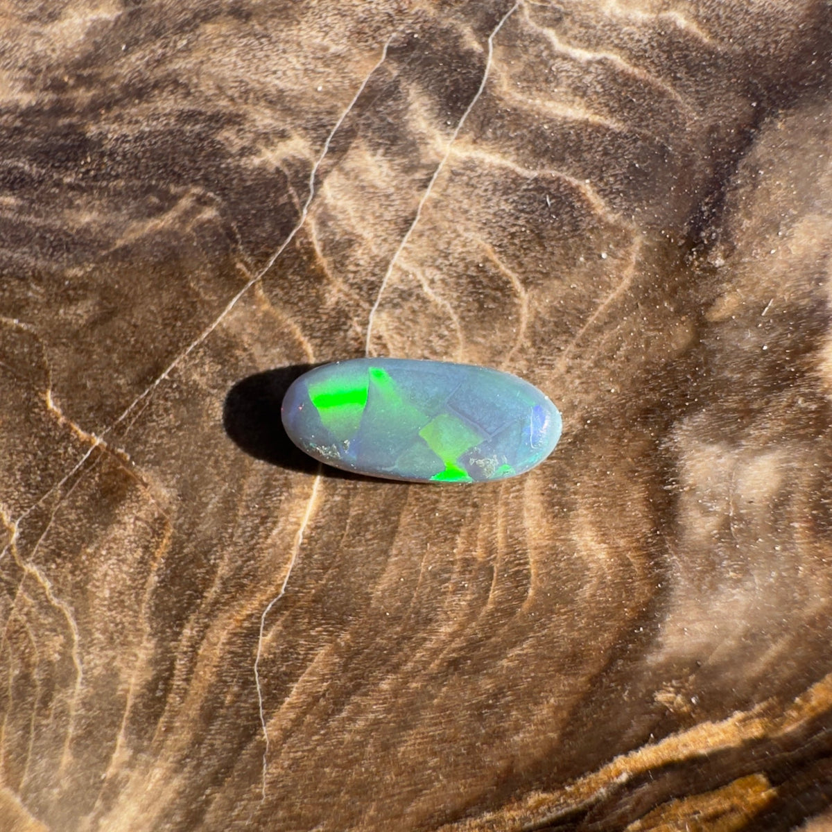 0.4ct Lightning Ridge Semi Black | Solid Australian Opal | Hand-Cut