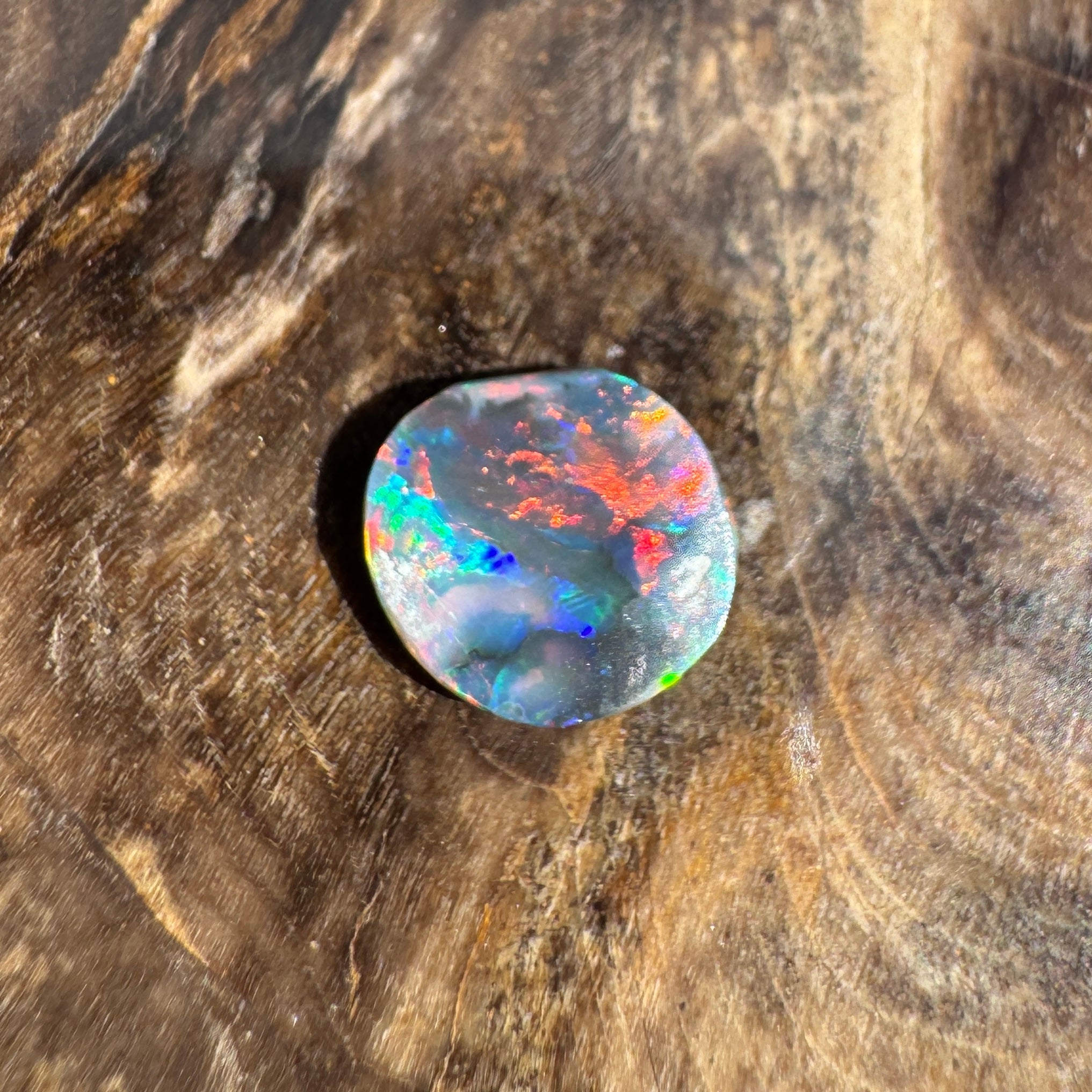 0.5ct Lightning Ridge Black Opal | Solid Australian Opal | Hand-Cut