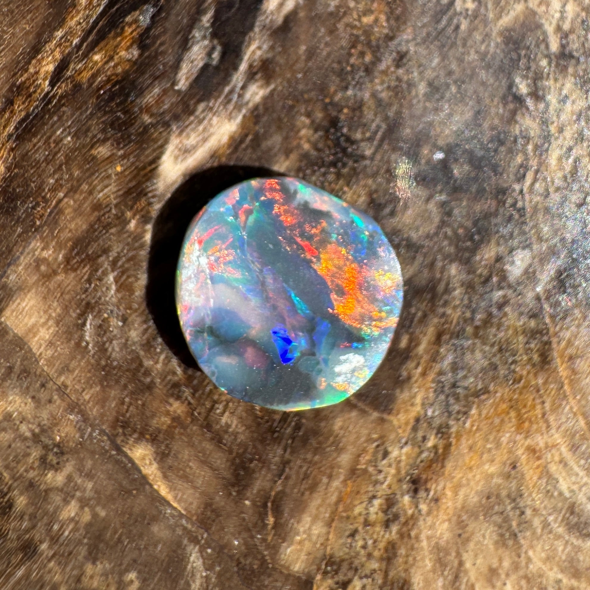 0.5ct Lightning Ridge Black Opal | Solid Australian Opal | Hand-Cut