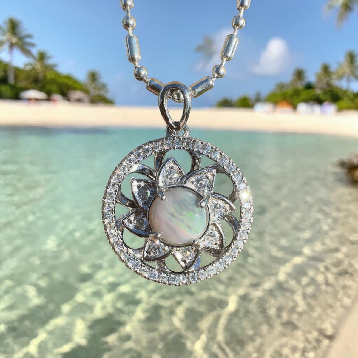 0.5ct Lightning Ridge Opal Pendant Necklace ~ 'Gawler Ranges Forge' | 925 Sterling Silver | Solid Australian Opal