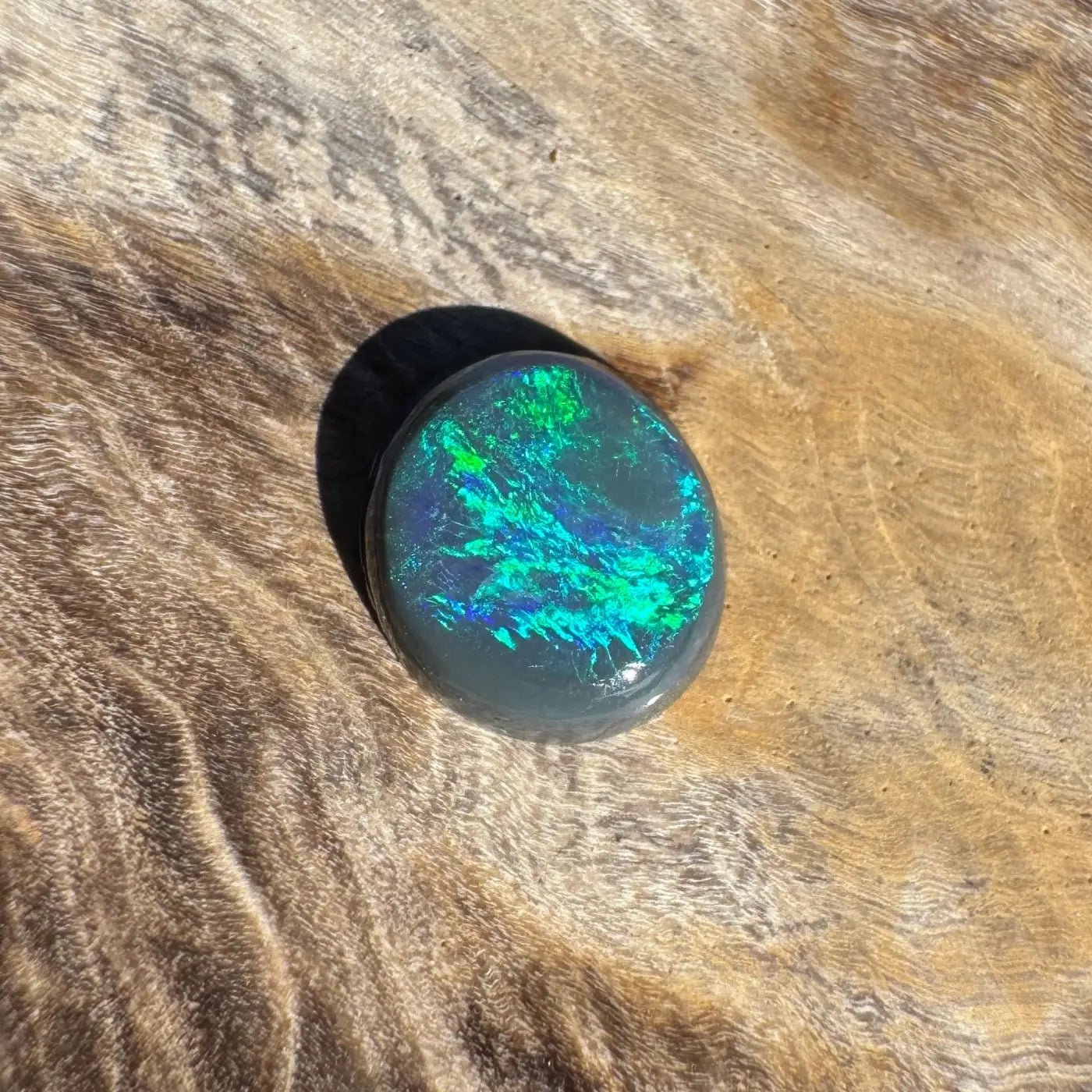 0.65ct Hand - Cut Solid Lightning Ridge Semi Black Opal