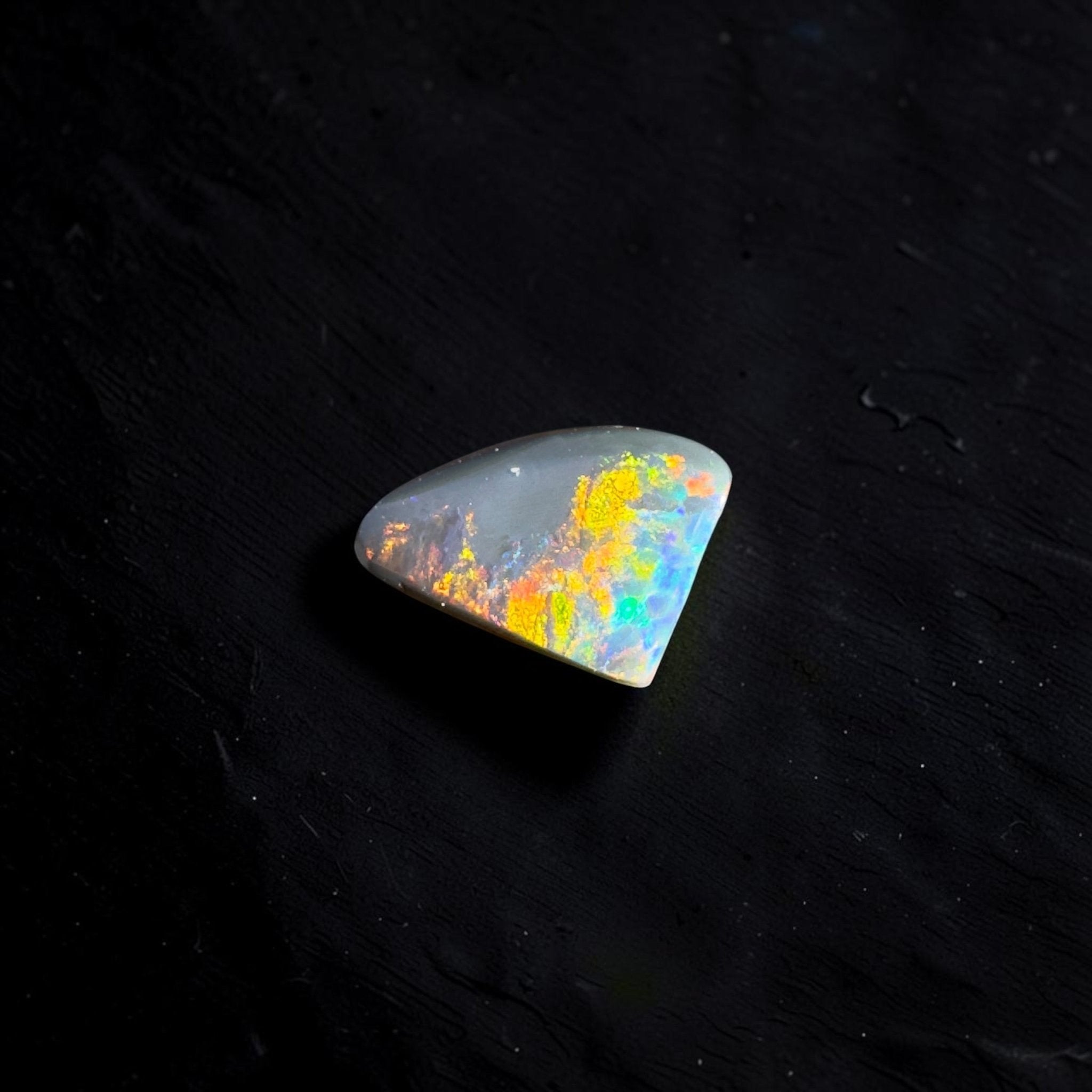 0.6ct Lightning Ridge Semi Black Opal | Solid Australian Opal | Hand-Cut