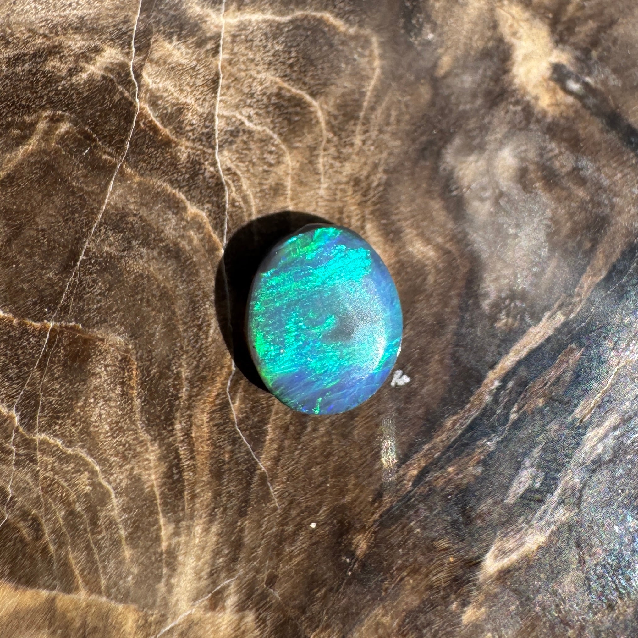 0.6ct Lightning Ridge Semi Black Opal | Solid Australian Opal | Hand-Cut