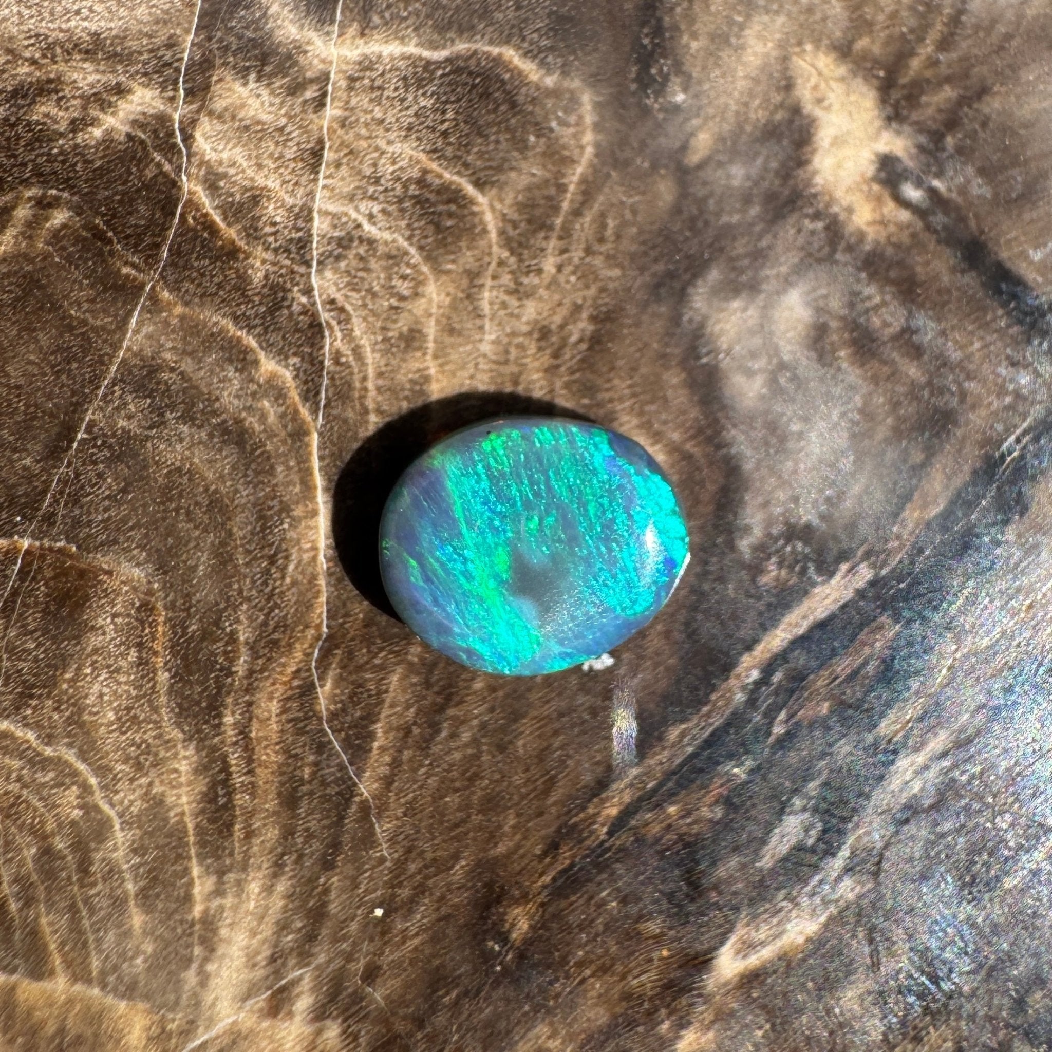 0.6ct Lightning Ridge Semi Black Opal | Solid Australian Opal | Hand-Cut