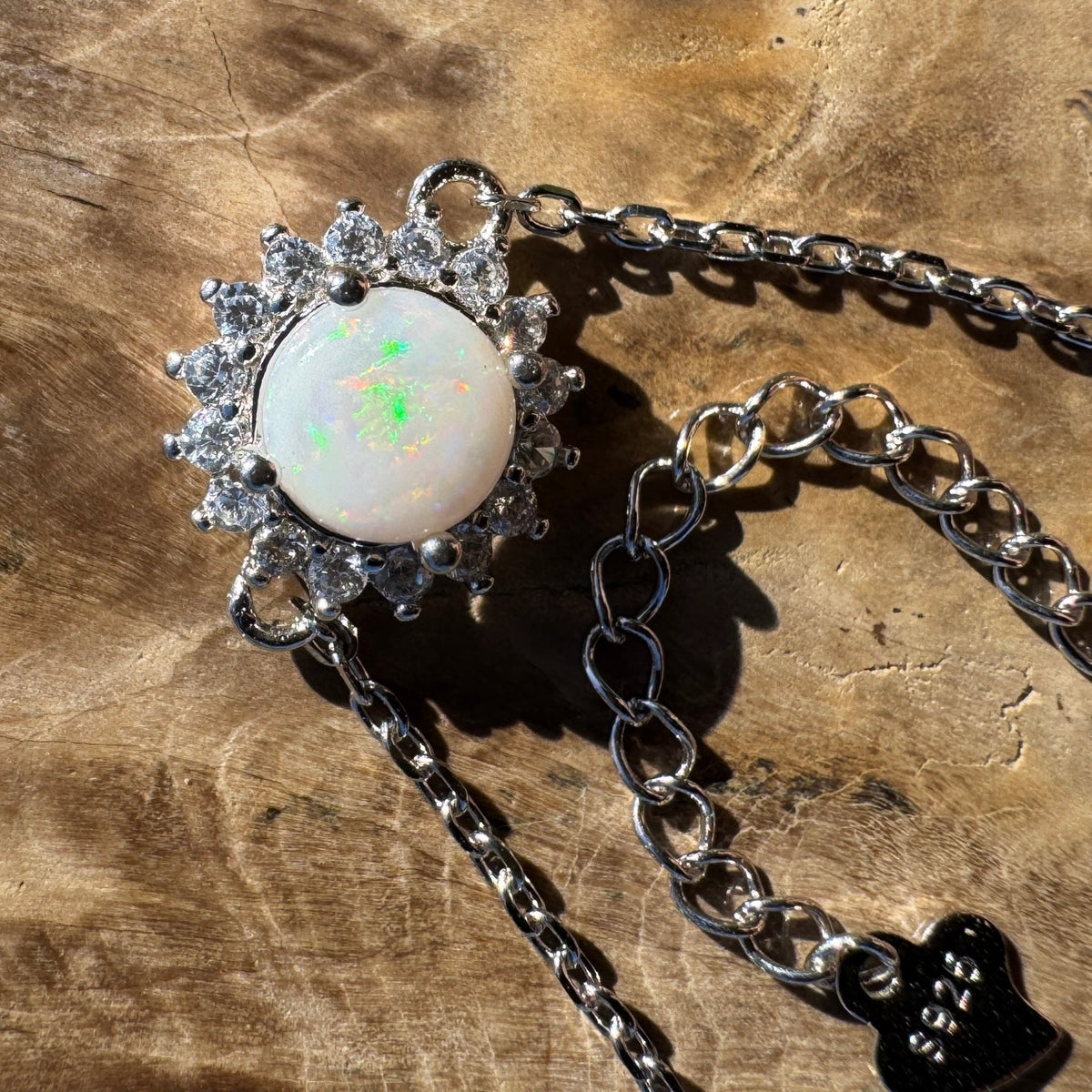 0.7ct Coober Pedy Opal Bracelet ~ 'Tathra Tide' | 925 Sterling Silver | Solid Australian Opal