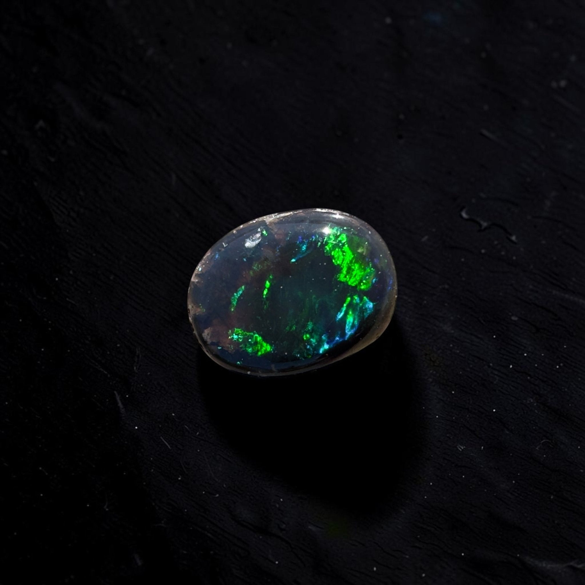0.7ct Lightning Ridge Black Opal | Solid Australian Opal | Hand-Cut