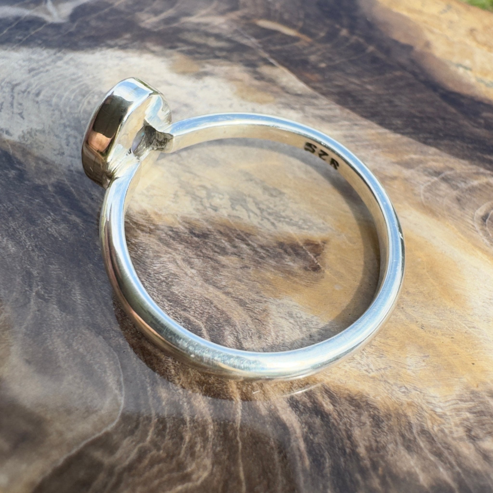 0.7ct Lightning Ridge Opal Ring ~ 'Murramarang Wash' | 925 Sterling Silver | Solid Australian Opal