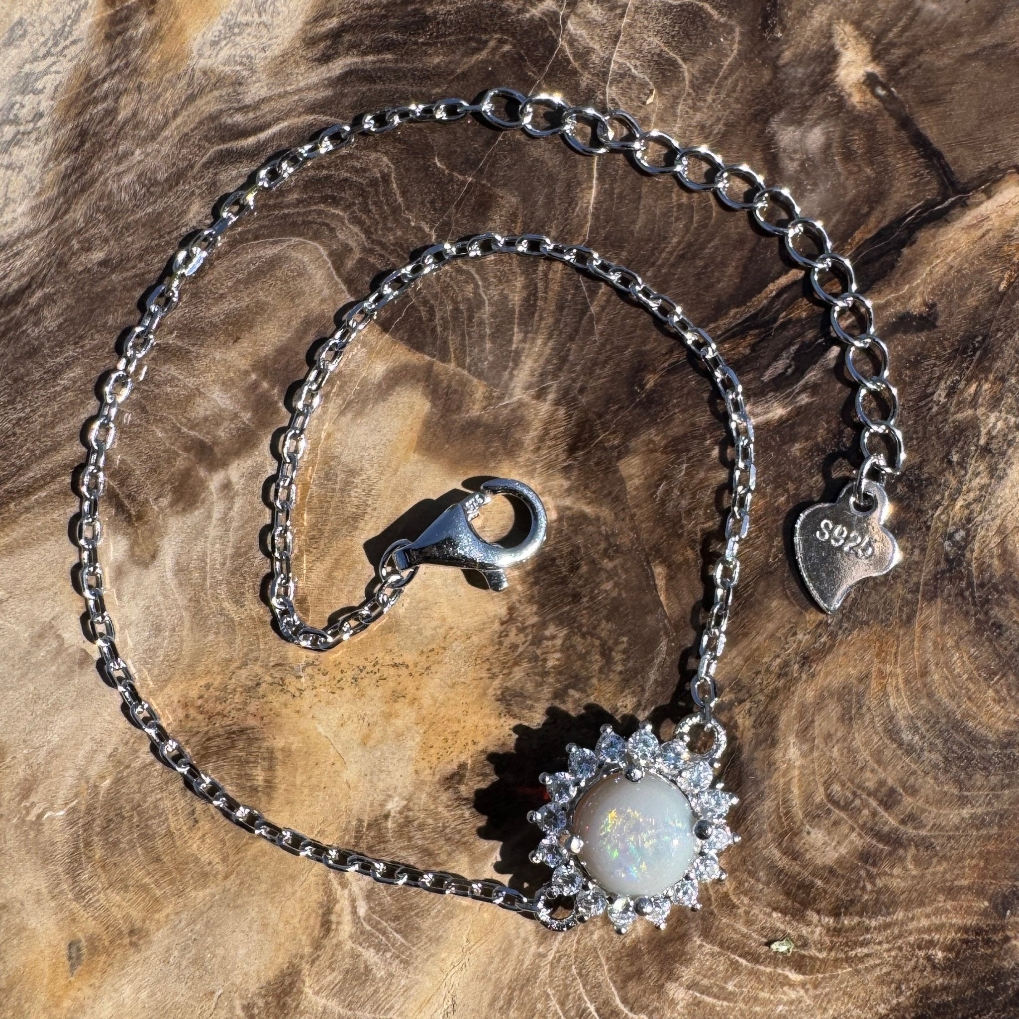 0.8ct Coober Pedy Opal Bracelet ~ 'Arkaroola Ochre' | 925 Sterling Silver | Solid Australian Opal