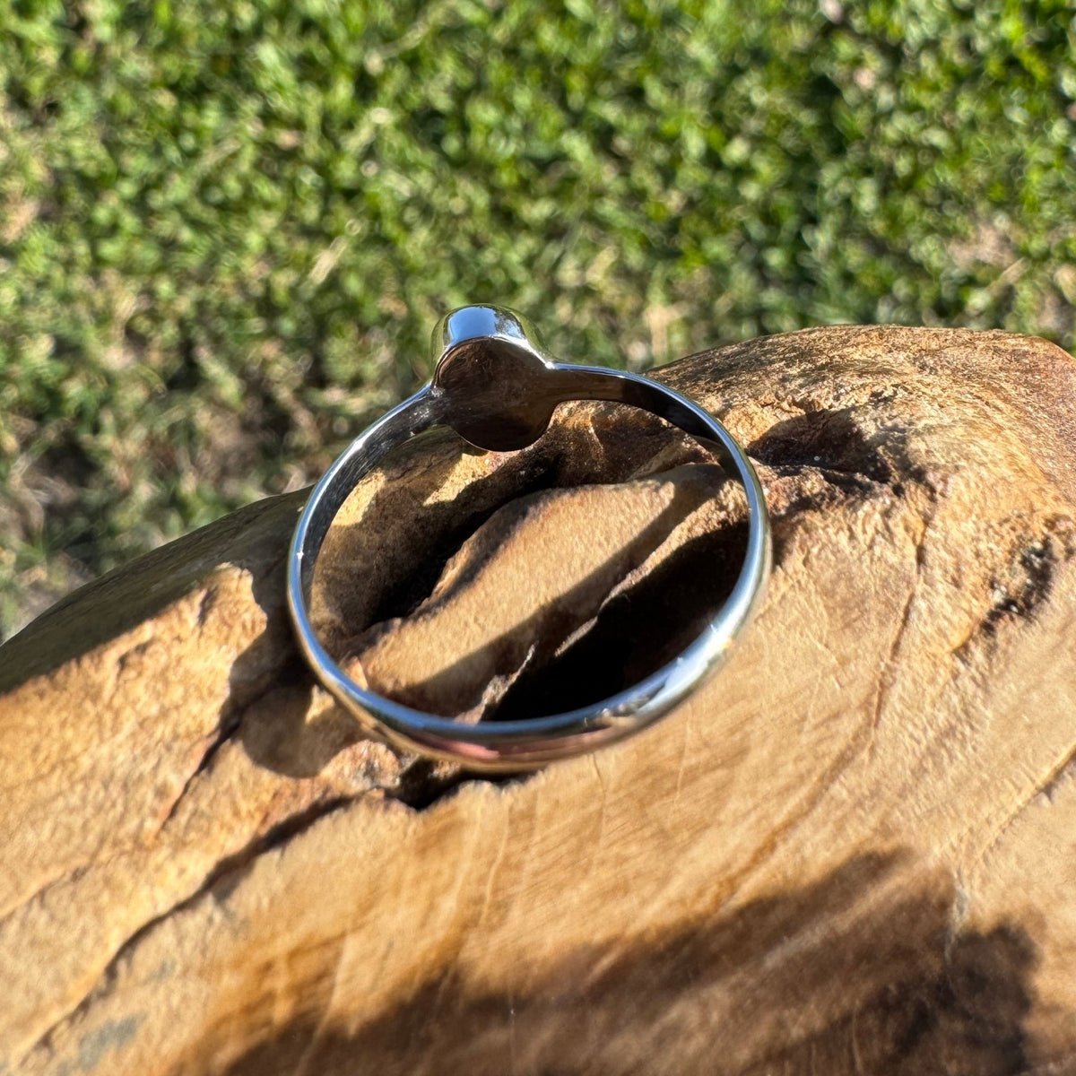 0.8ct Lightning Ridge Opal Ring ~ 'Culburra Ember' | 925 Sterling Silver | Solid Australian Opal