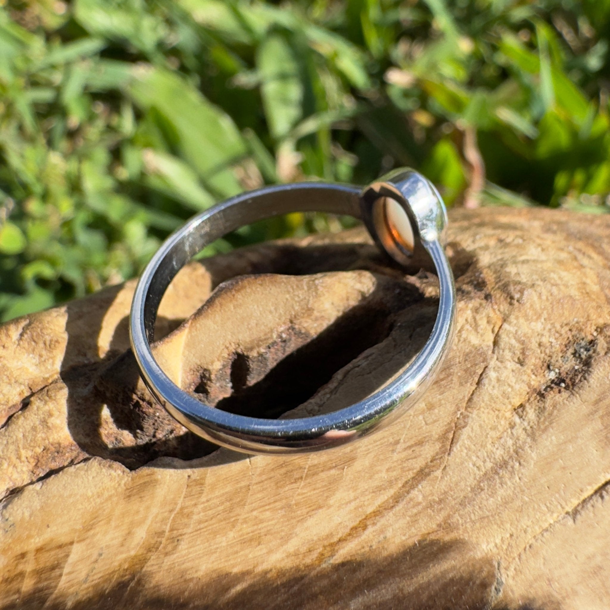 0.8ct Lightning Ridge Opal Ring ~ 'Karijini Spark' | 925 Sterling Silver | Solid Australian Opal