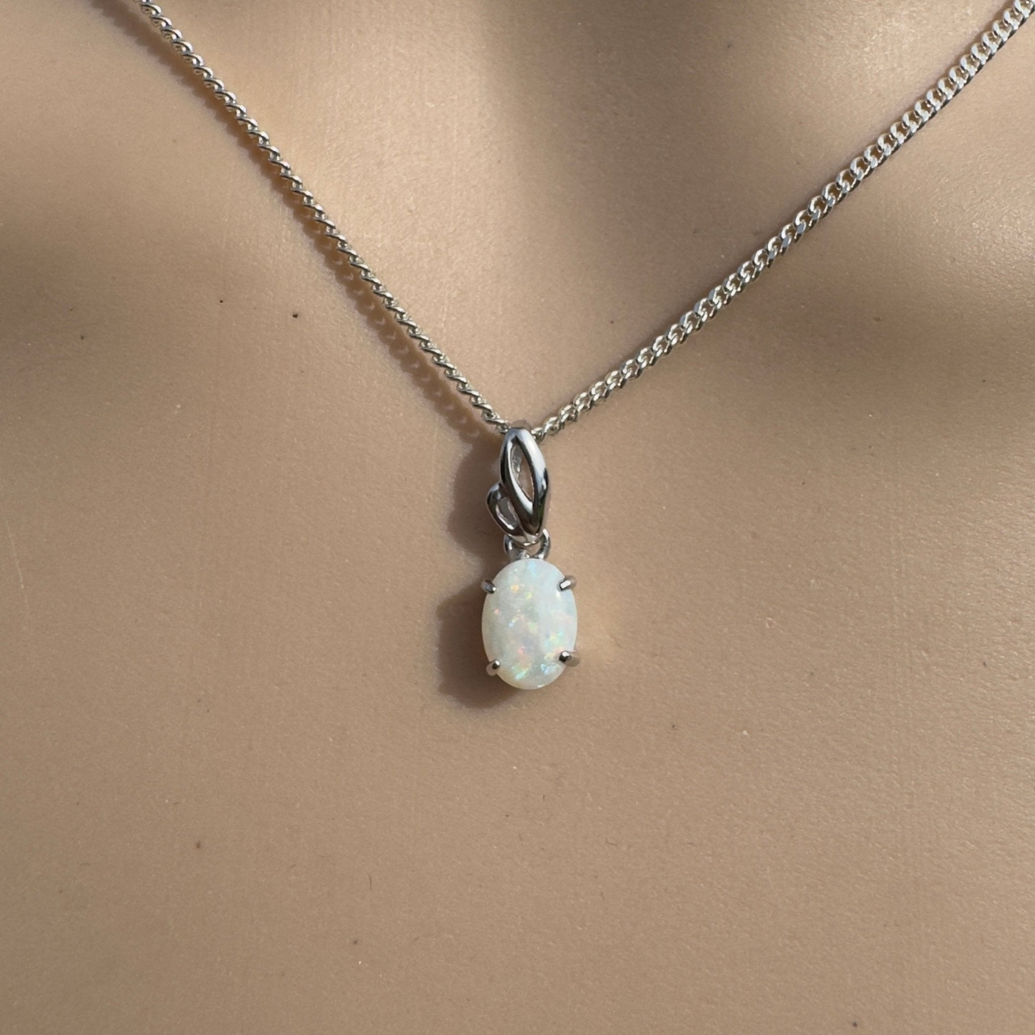 0.9ct Coober Pedy Opal Pendant Necklace ~ 'Hyams Beach Honey' | 925 Sterling Silver | Solid Australian Opal