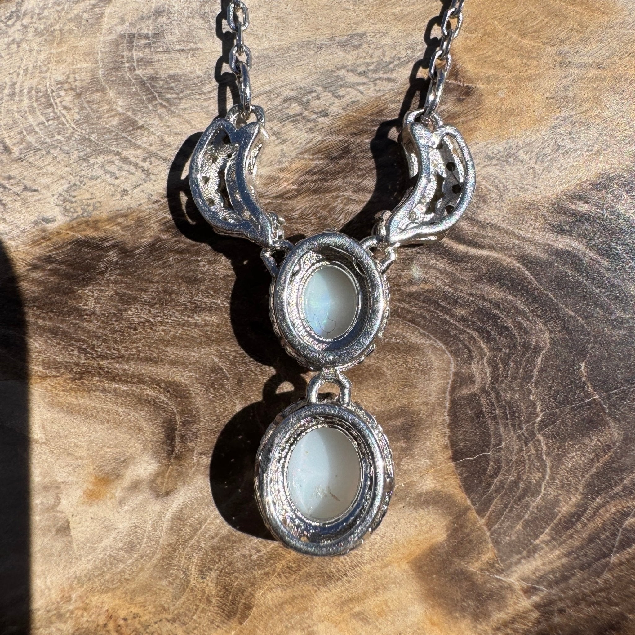 0.9ct Coober Pedy Opal Pendant Necklace ~ 'Karijini Glow' | 925 Sterling Silver | Solid Australian Opal
