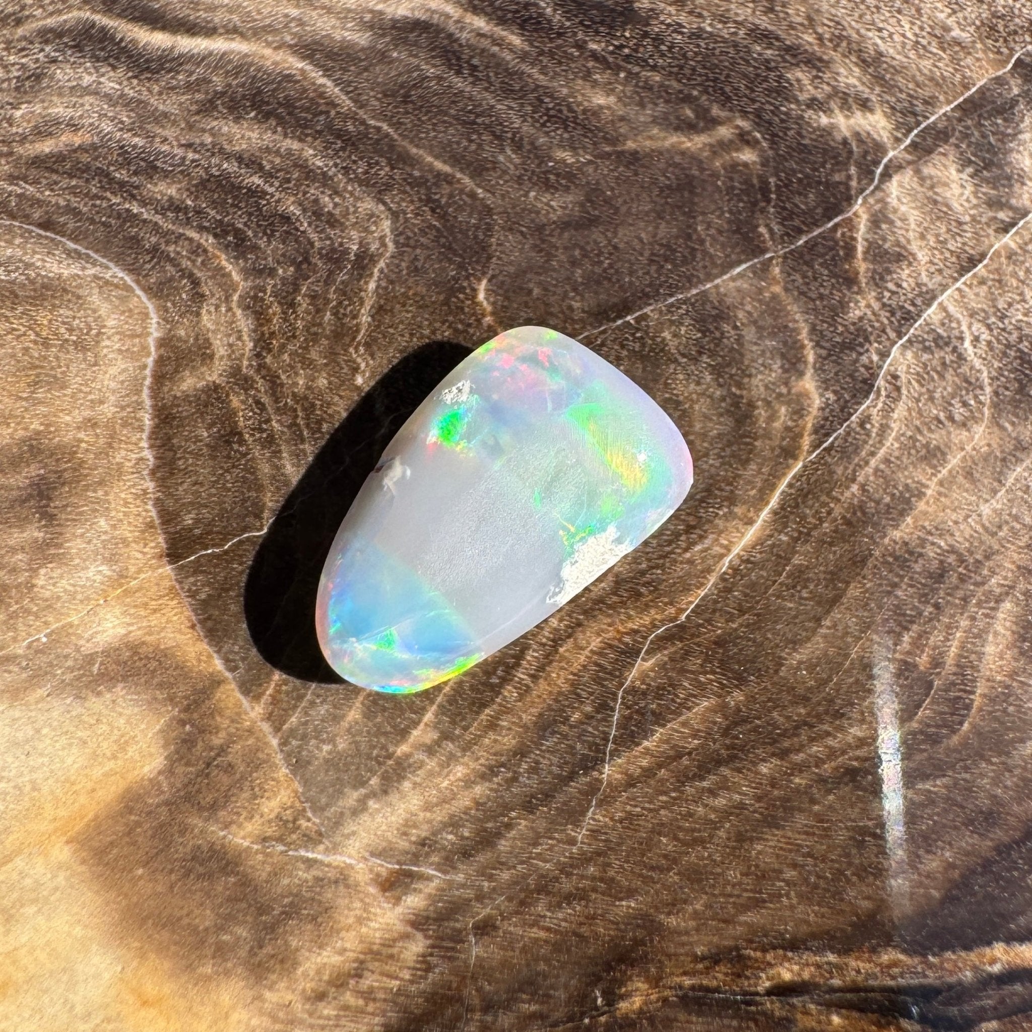 0.9ct Lightning Ridge Dark Crystal Opal | Solid Australian Opal | Hand-Cut