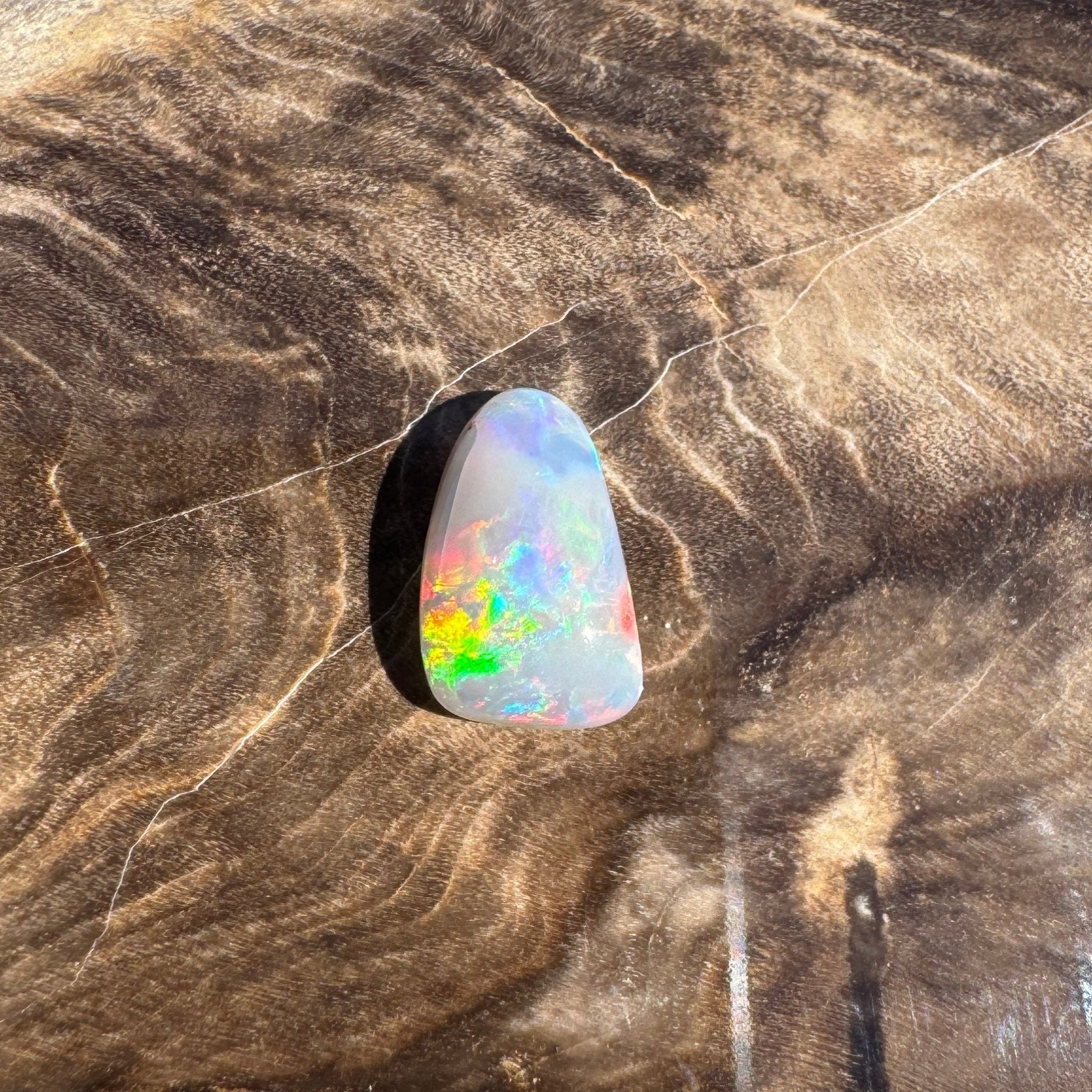 0.9ct Lightning Ridge Dark Crystal Opal | Solid Australian Opal | Hand-Cut