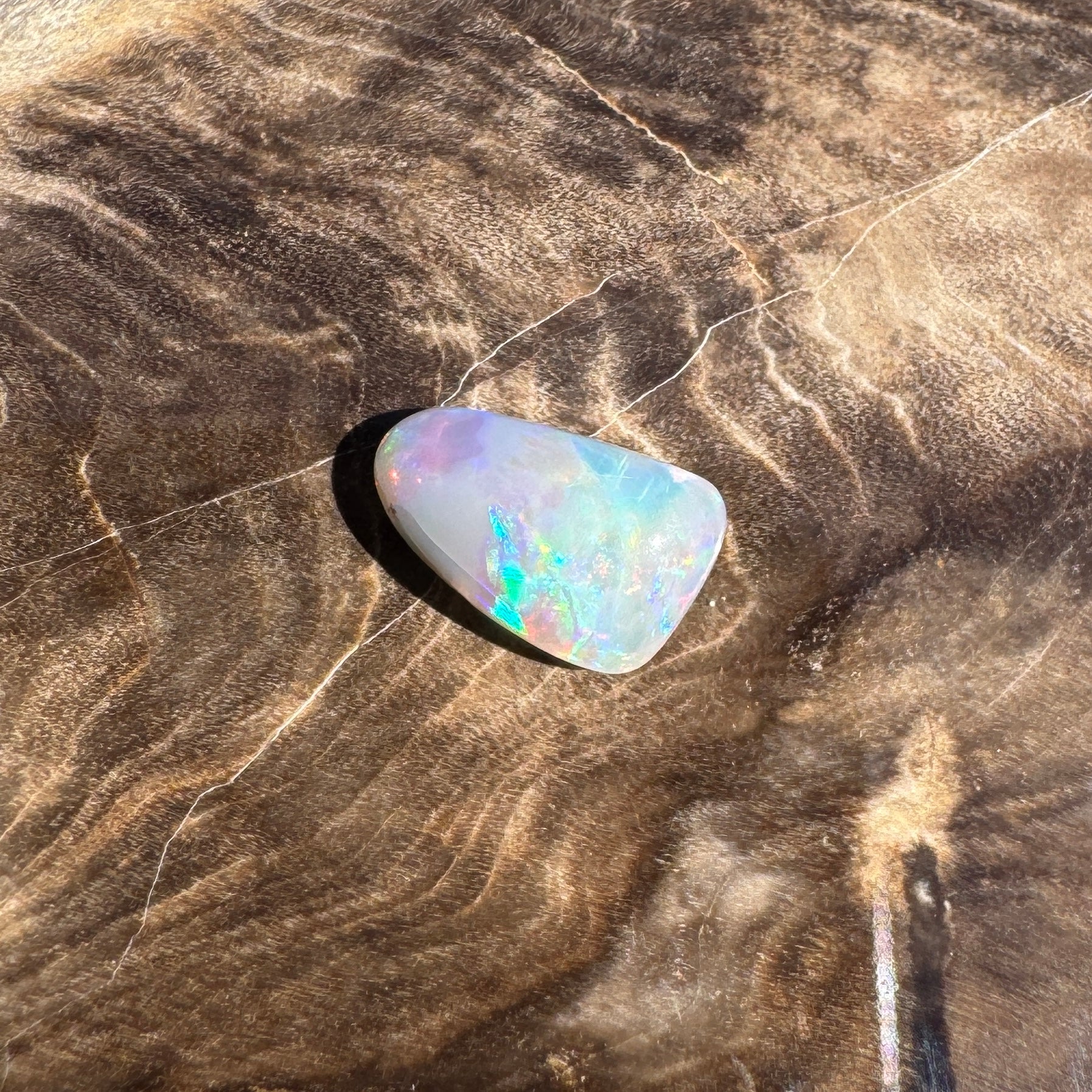 0.9ct Lightning Ridge Dark Crystal Opal | Solid Australian Opal | Hand-Cut