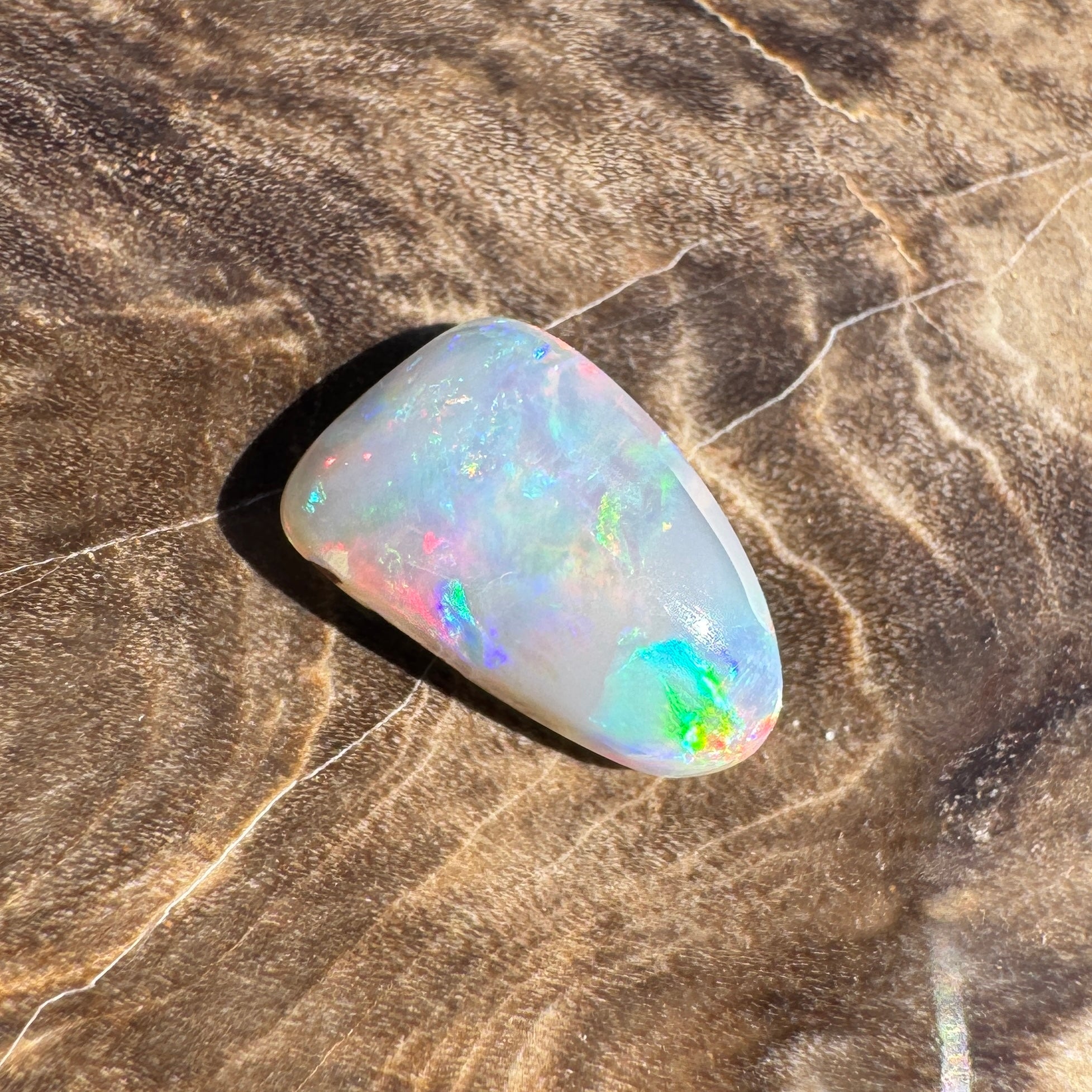 0.9ct Lightning Ridge Dark Crystal Opal | Solid Australian Opal | Hand-Cut