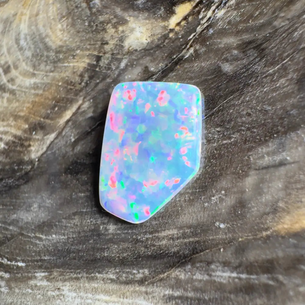 Iridescent opal gemstone.