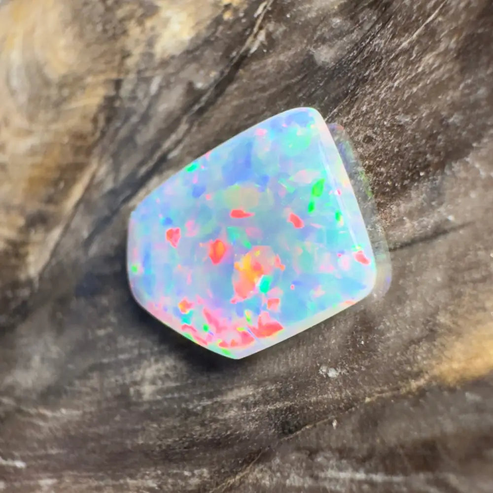 Iridescent opal gemstone.
