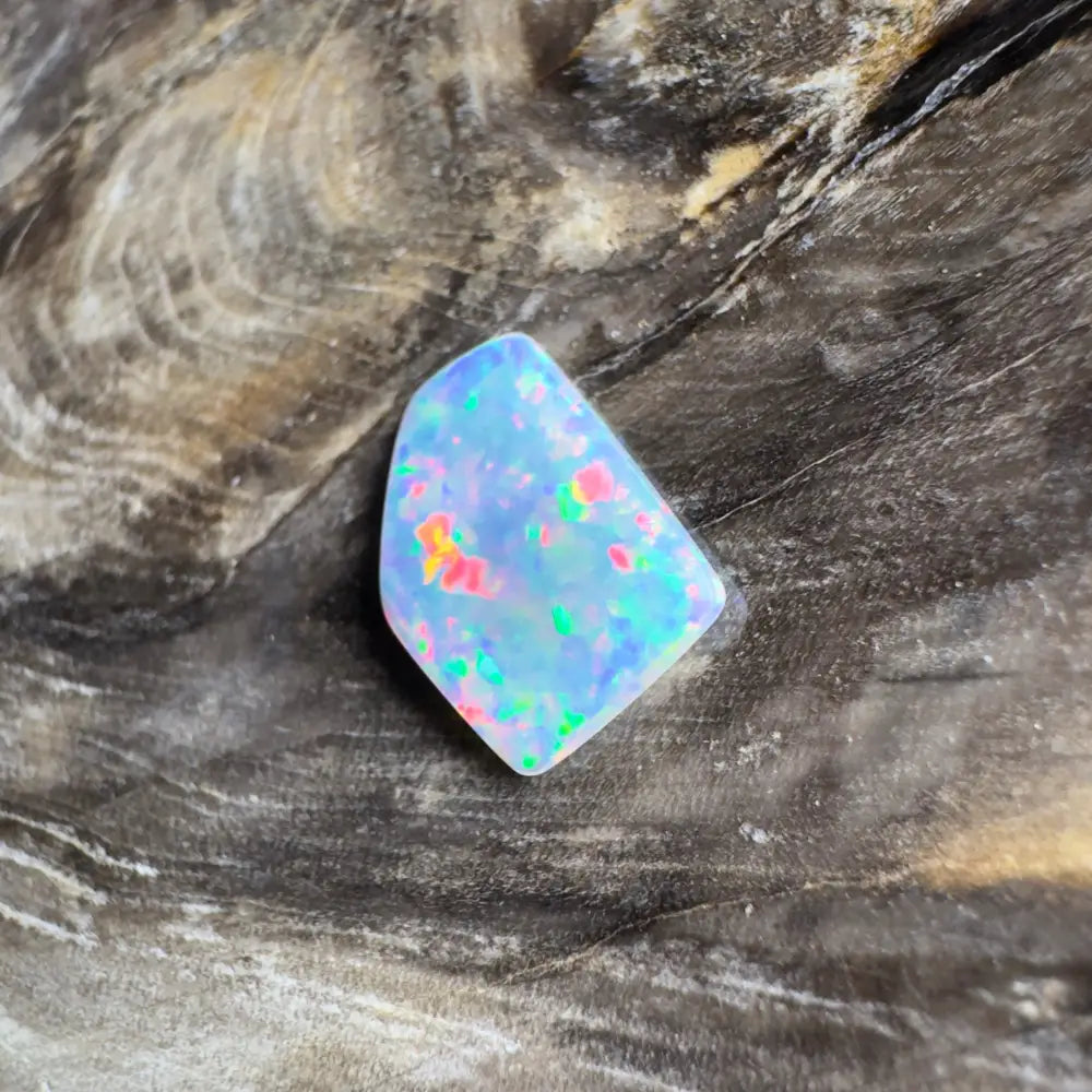 Iridescent opal gemstone.