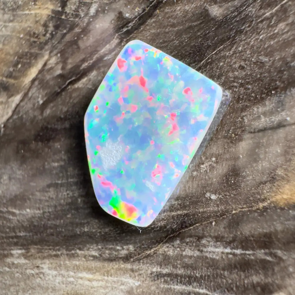 Iridescent opal gemstone.