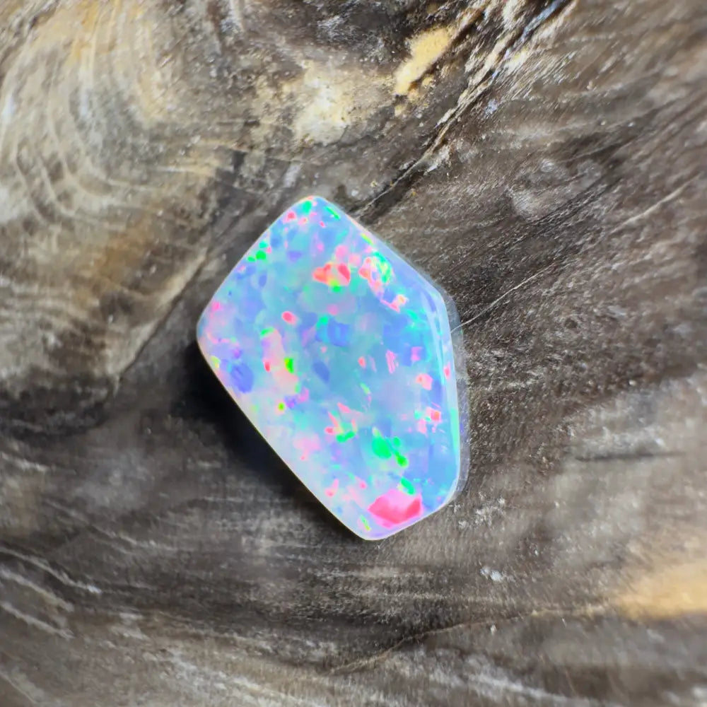 Iridescent opal gemstone.