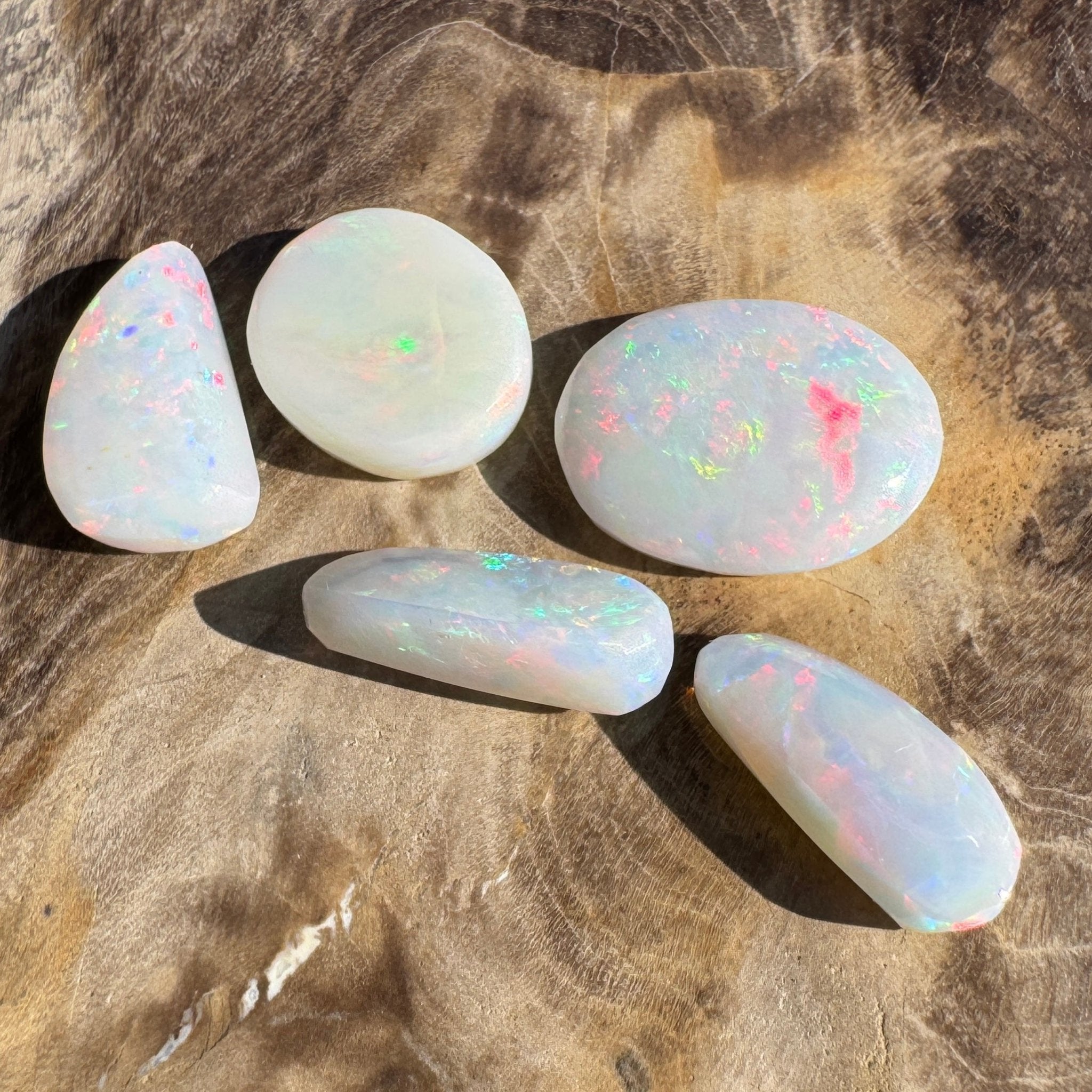 10.1ct Hand - cut Solid Coober Pedy Opal Parcel