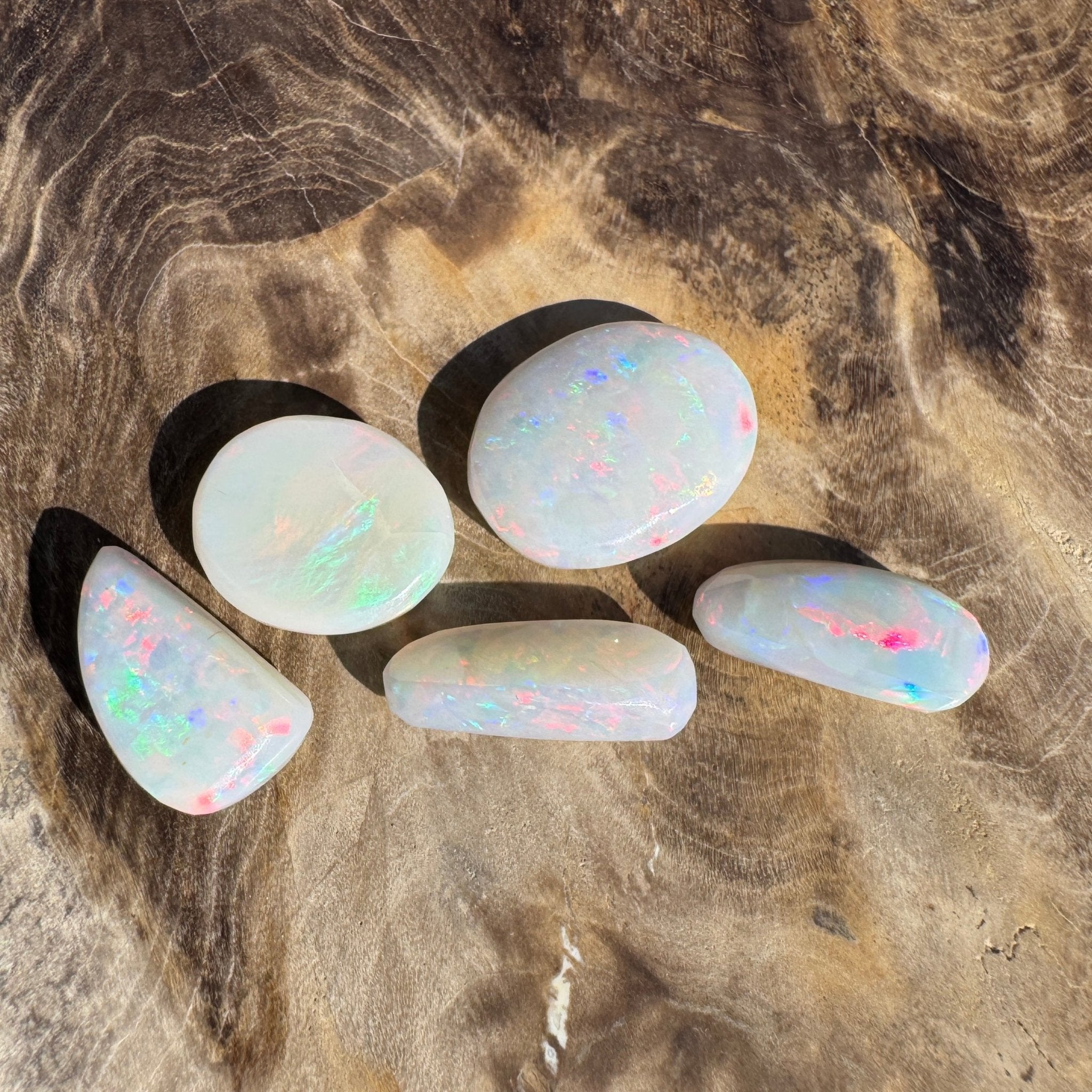 10.1ct Hand - cut Solid Coober Pedy Opal Parcel