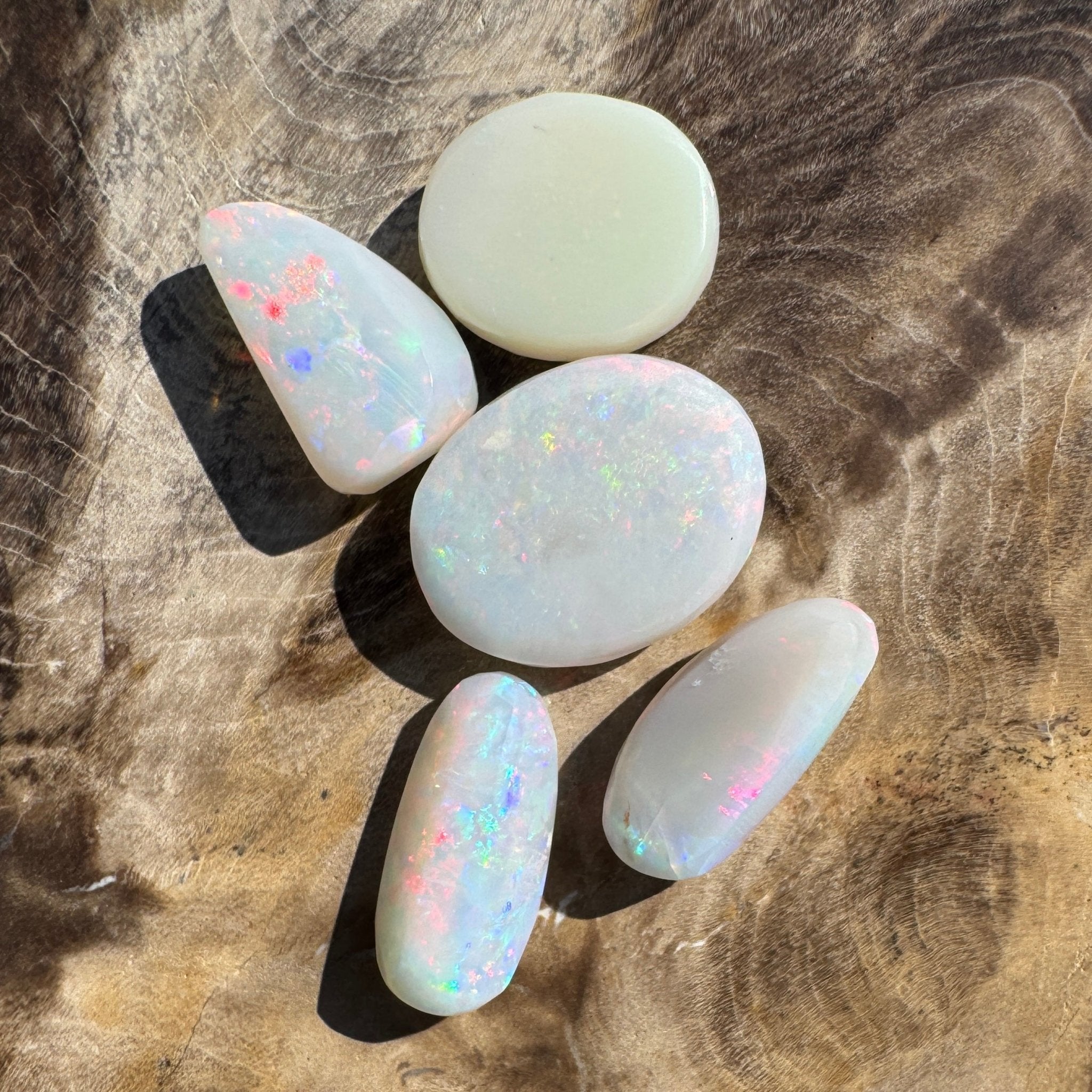 10.1ct Hand - cut Solid Coober Pedy Opal Parcel