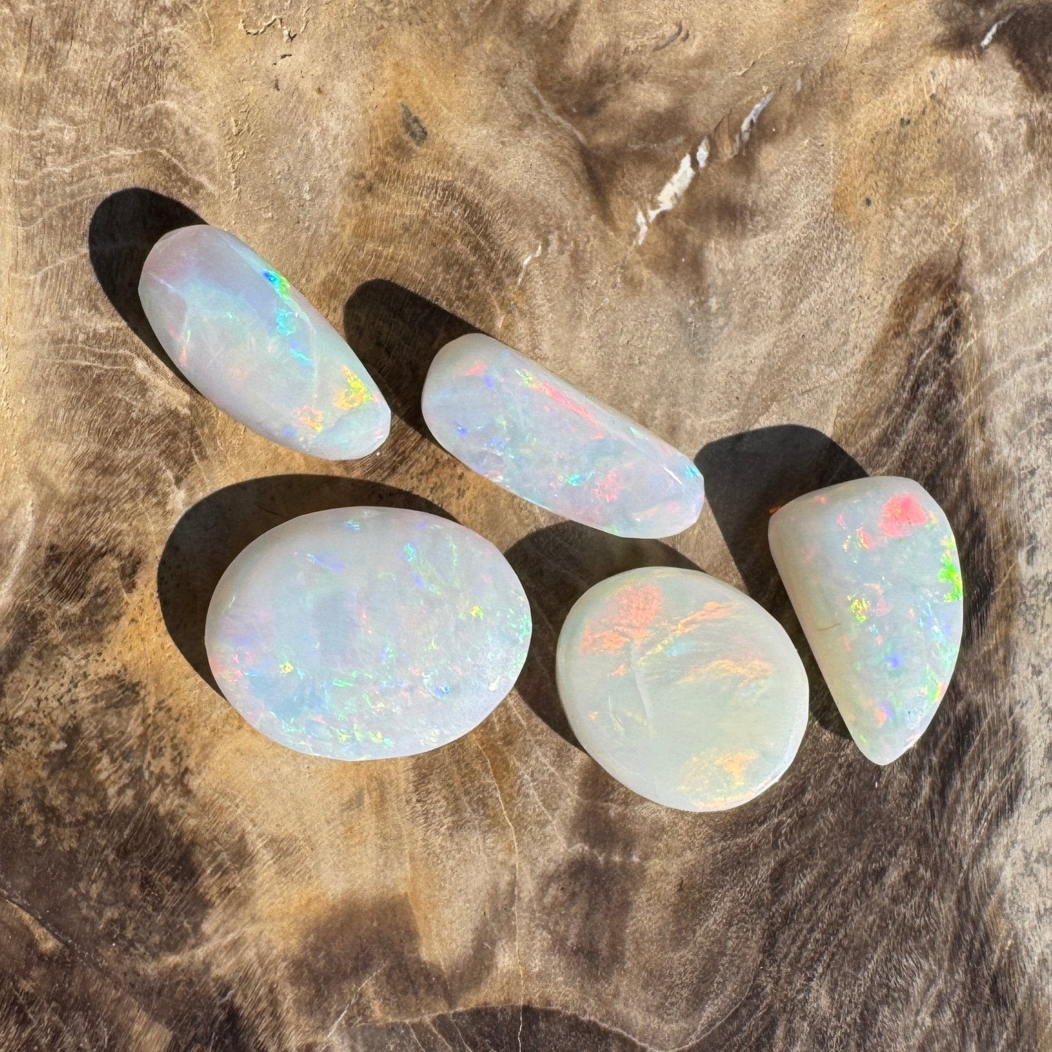 10.1ct Hand - cut Solid Coober Pedy Opal Parcel