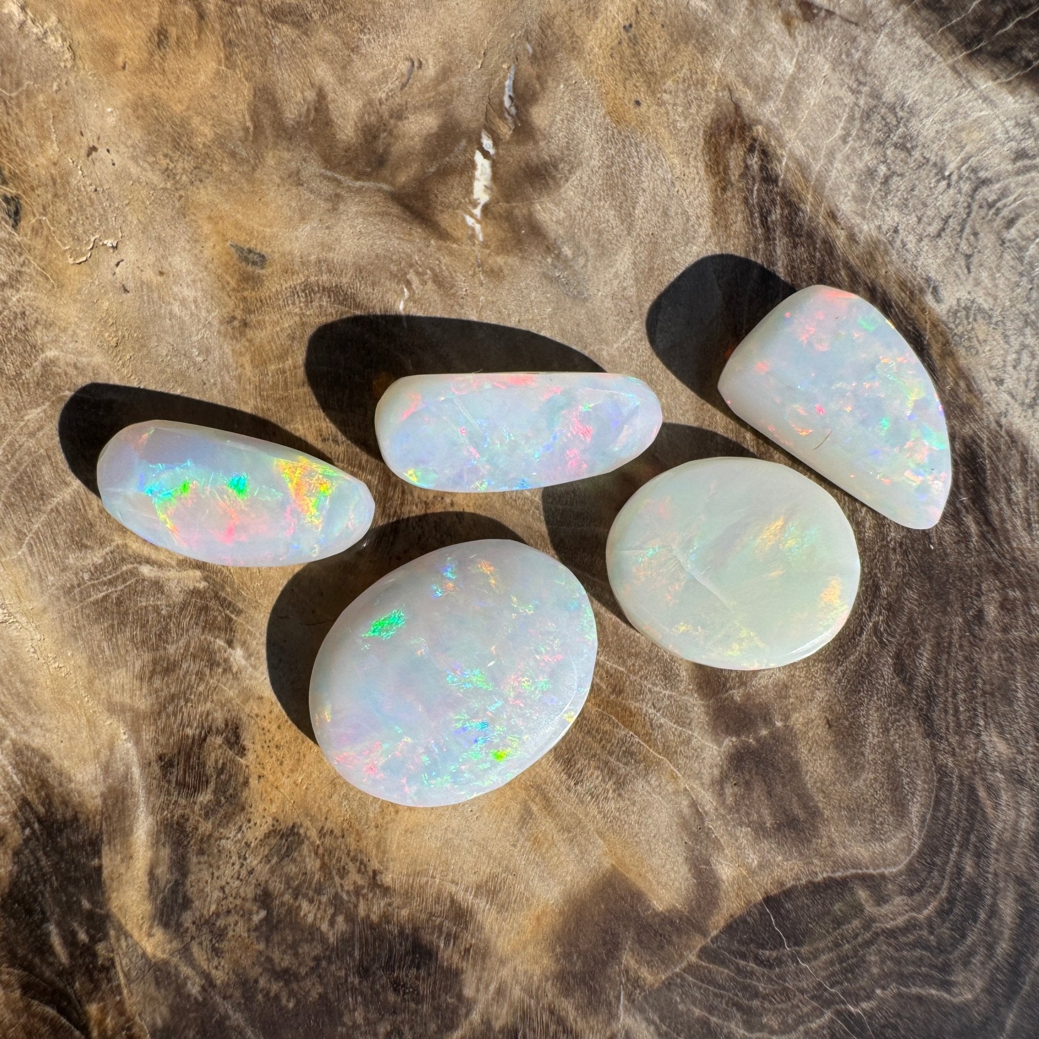 10.1ct Hand - cut Solid Coober Pedy Opal Parcel