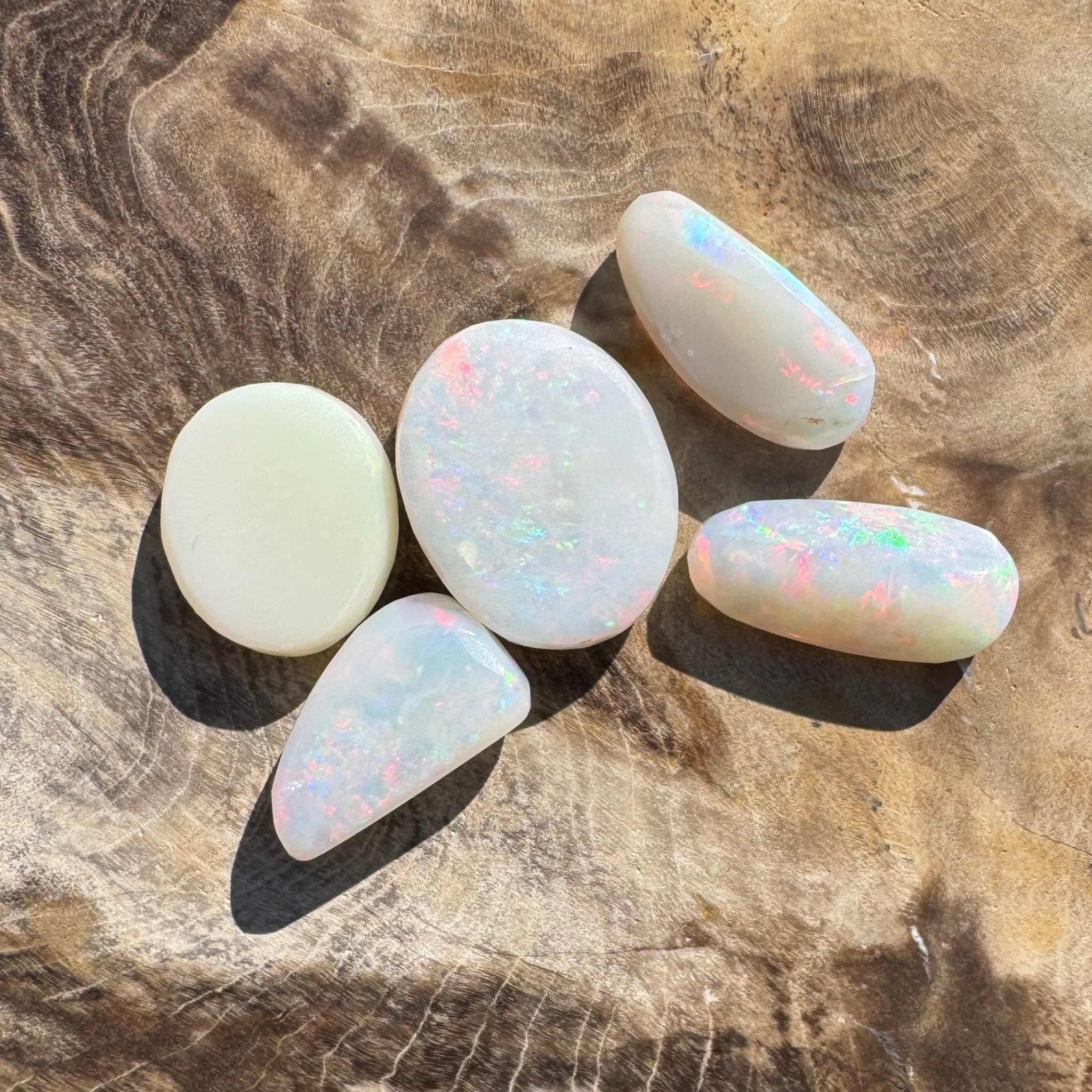 10.1ct Hand - cut Solid Coober Pedy Opal Parcel