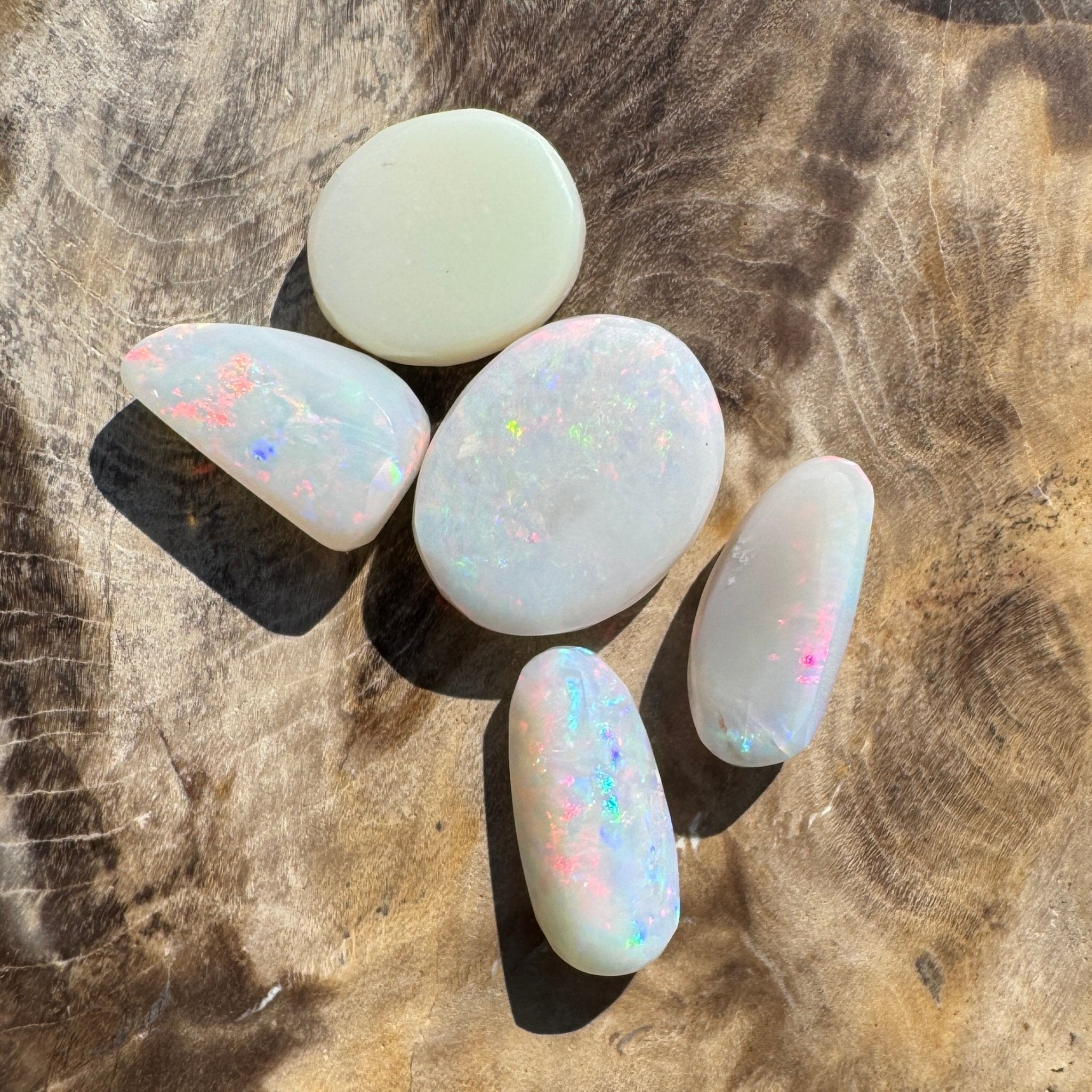 10.1ct Hand - cut Solid Coober Pedy Opal Parcel