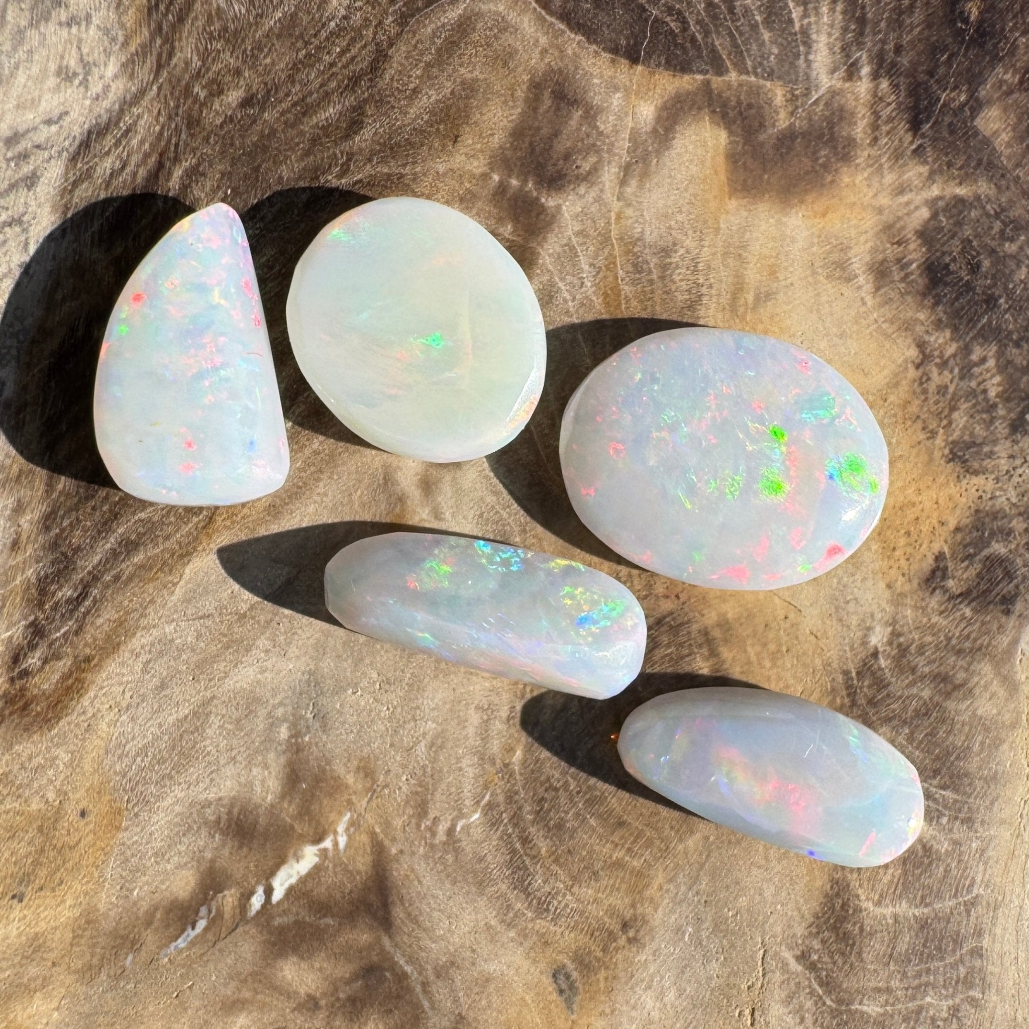 10.1ct Hand - cut Solid Coober Pedy Opal Parcel