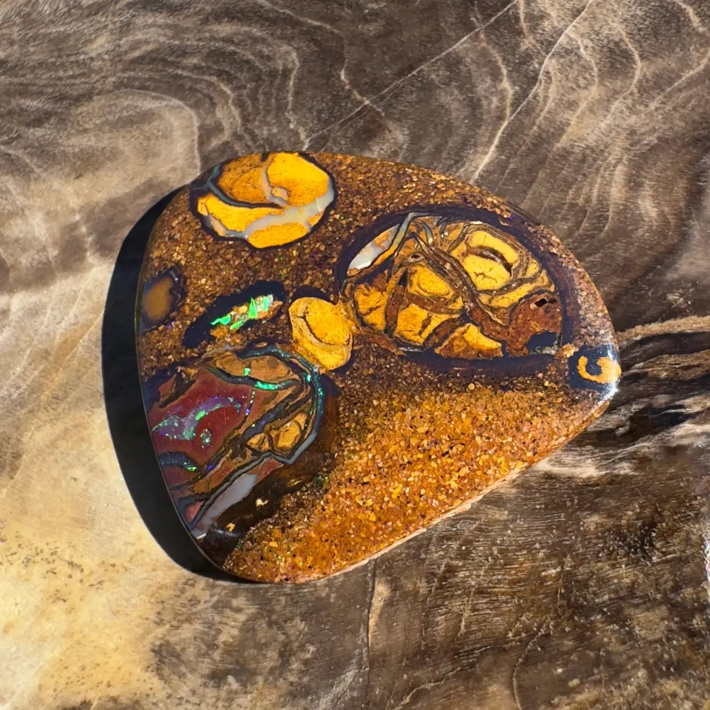 10.4ct Hand - Cut Solid Boulder Opal
