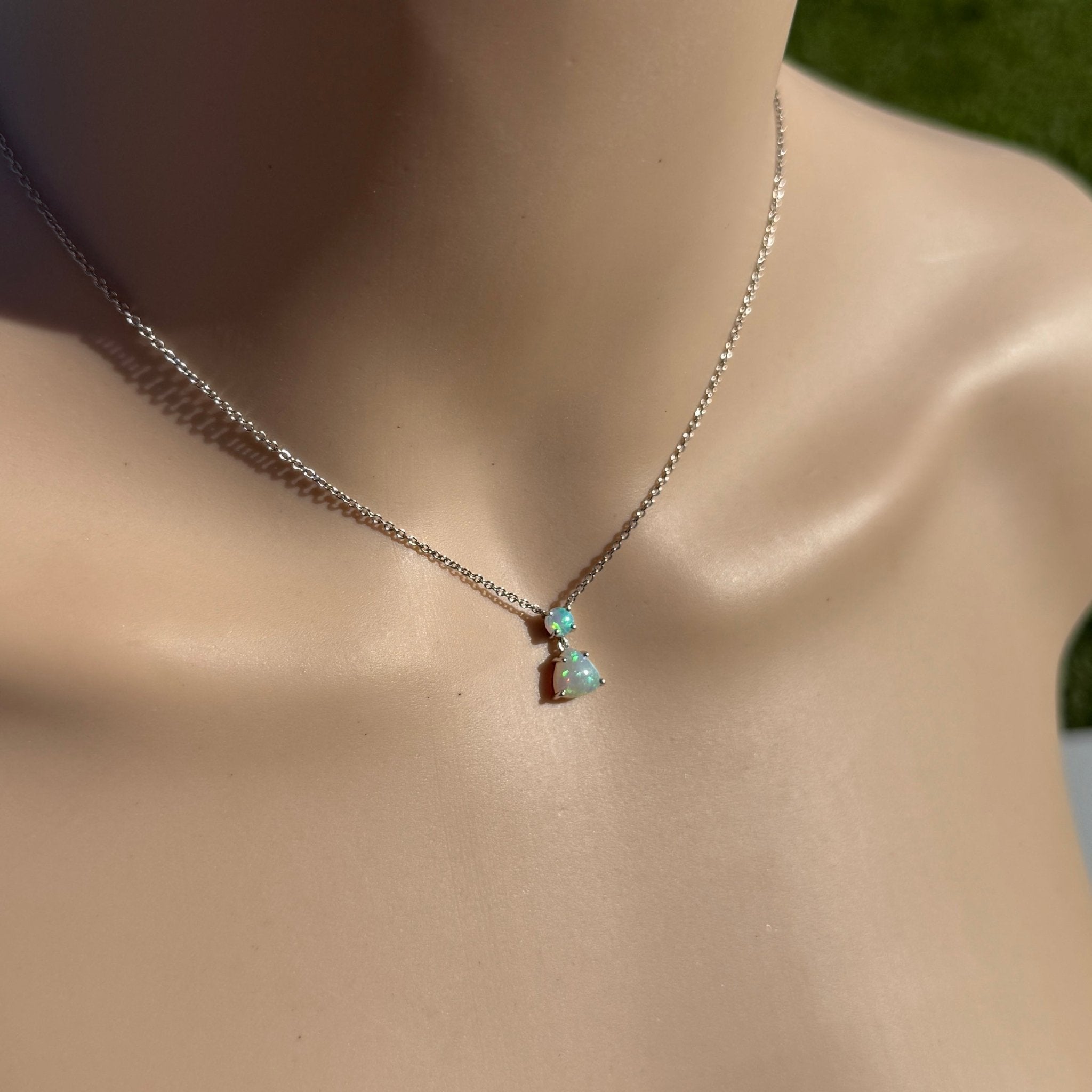 1.1ct Coober Pedy Opal Pendant Necklace ~ 'Innamincka Glow' | 925 Sterling Silver | Solid Australian Opal
