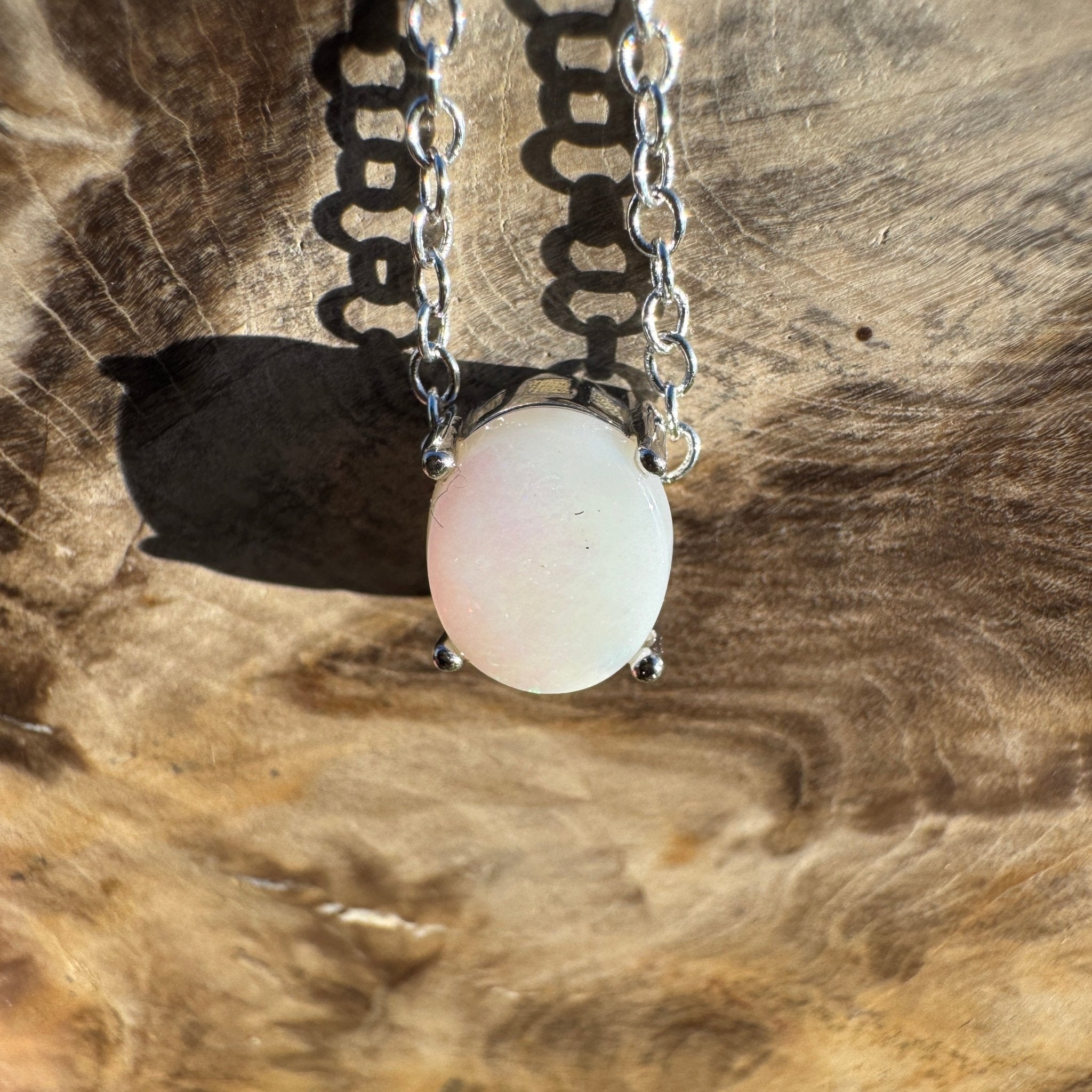 1.1ct Coober Pedy Opal Pendant Necklace ~ 'Loch Ard Luminescence~' | 925 Sterling Silver | Solid Australian Opal