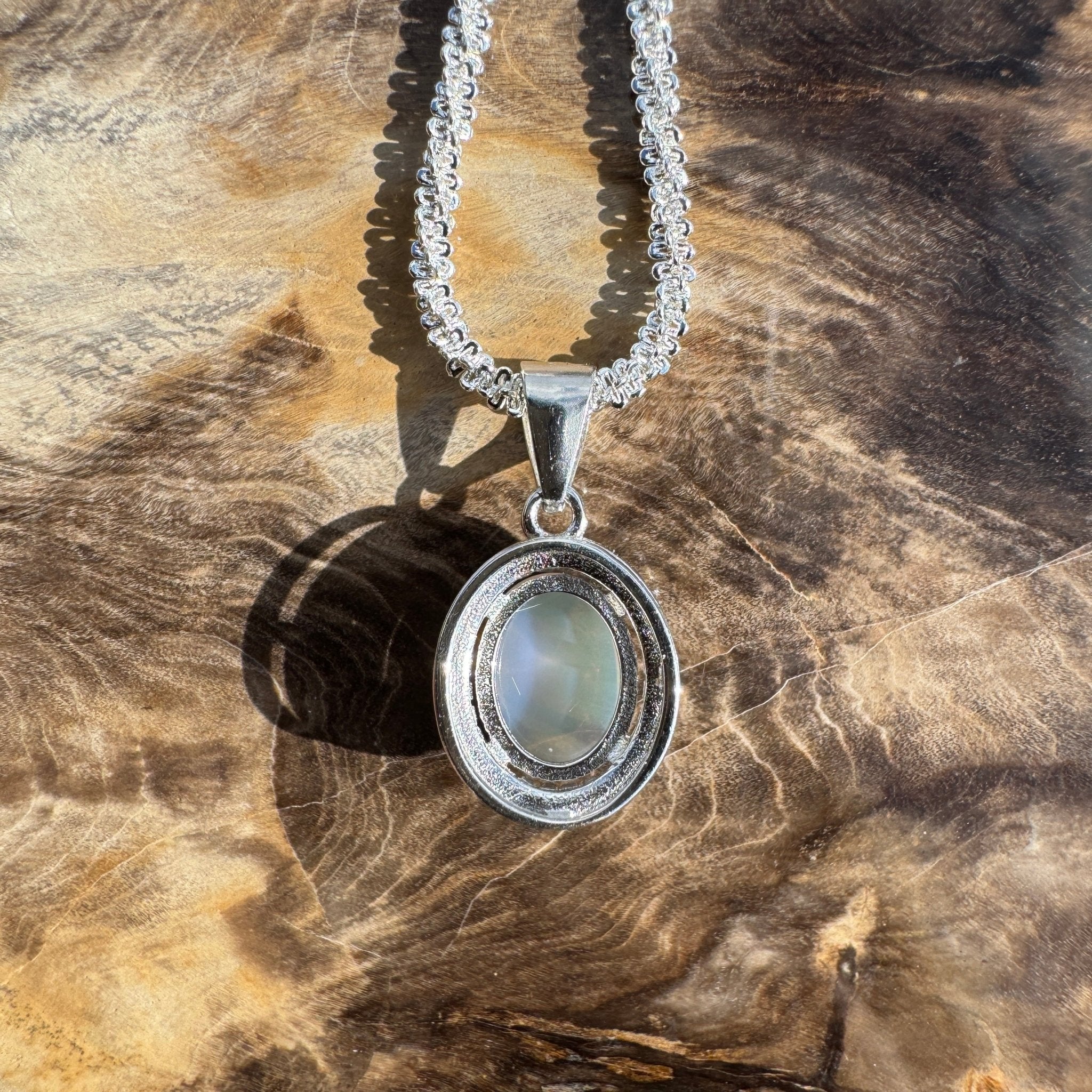 1.1ct Coober Pedy Opal Pendant Necklace ~ 'Pedy Wanderer' | 925 Sterling Silver | Solid Australian Opal
