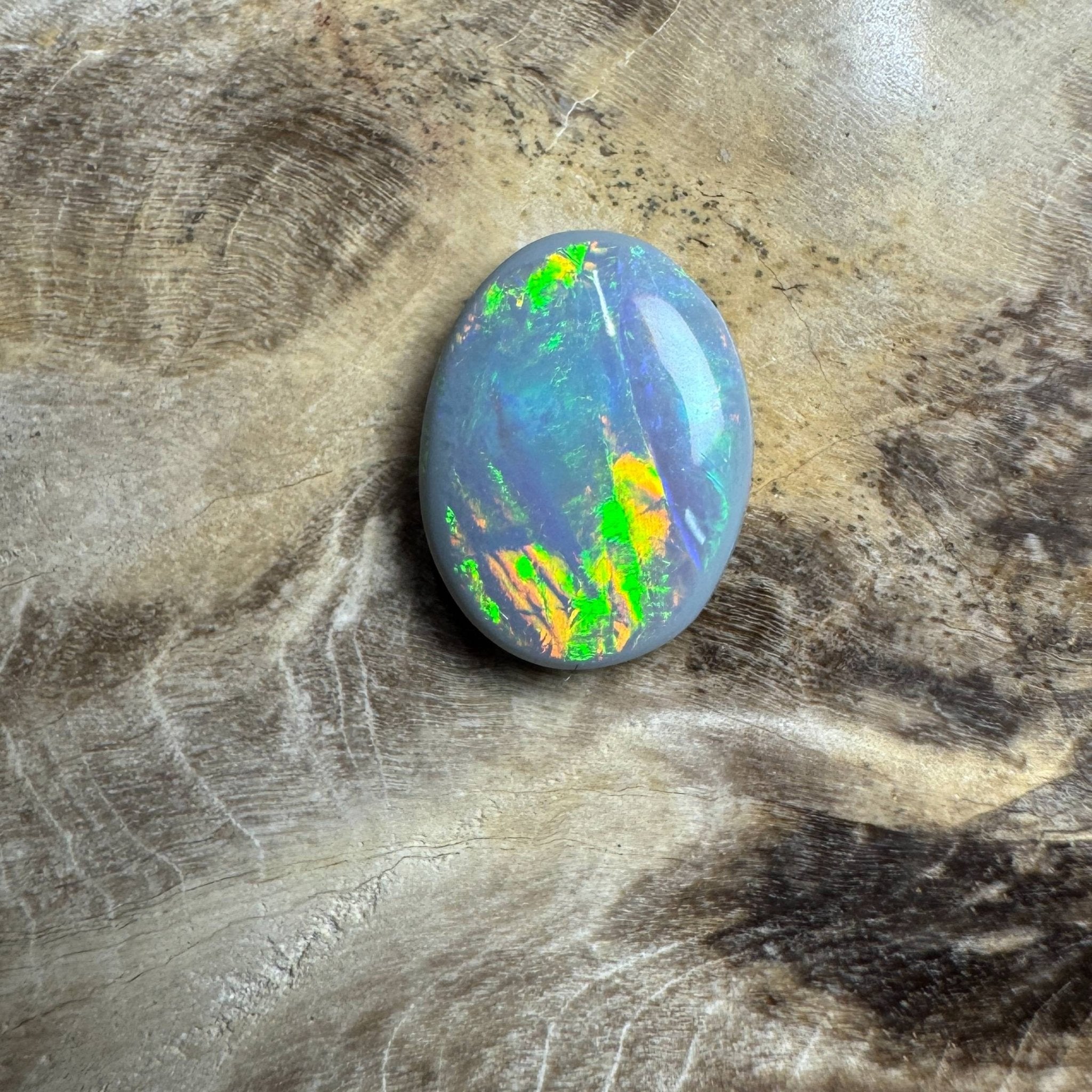 1.1ct Hand - cut Solid Lightning Ridge Opal